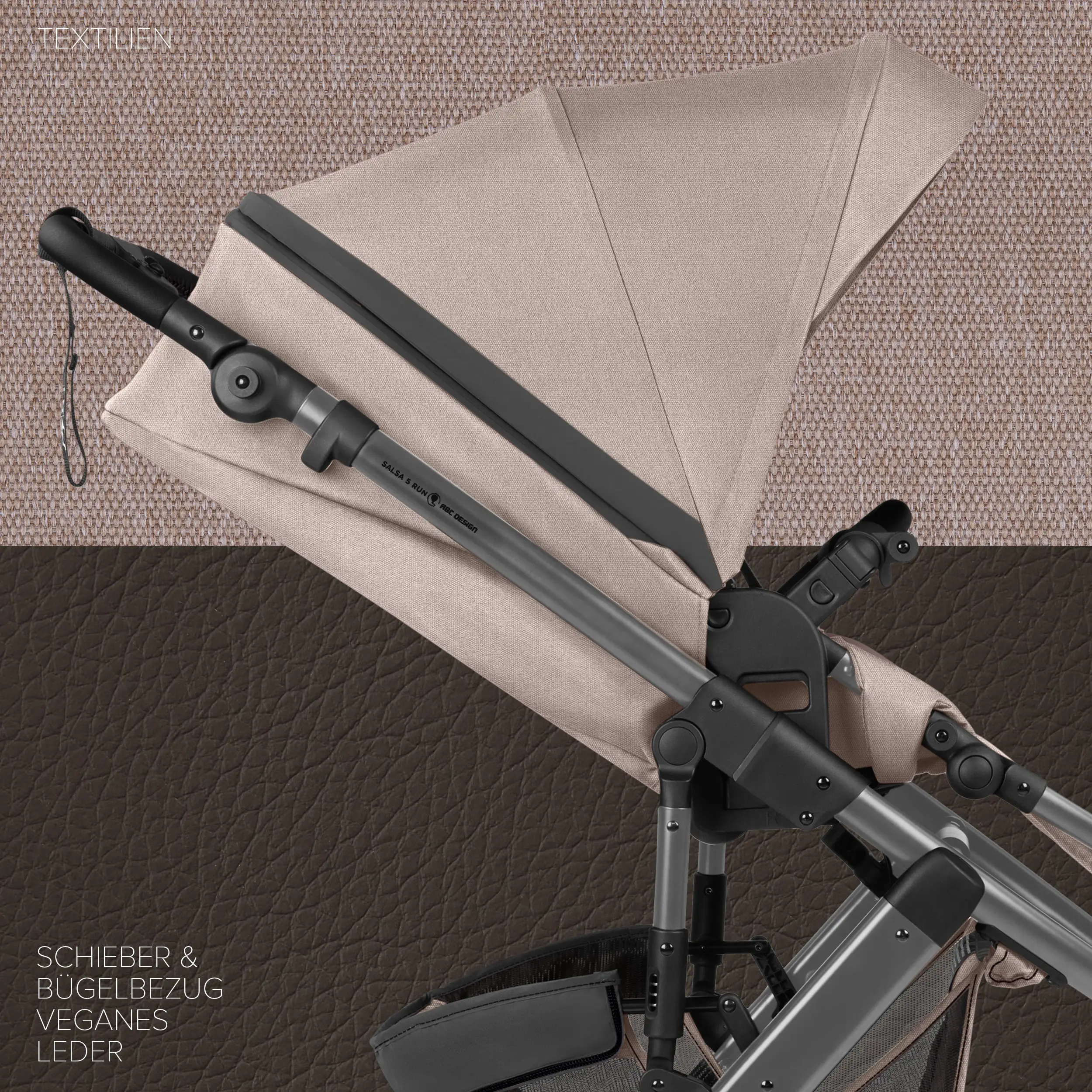 Cochecito Salsa 5 Run (con homologación deportiva) - Camel