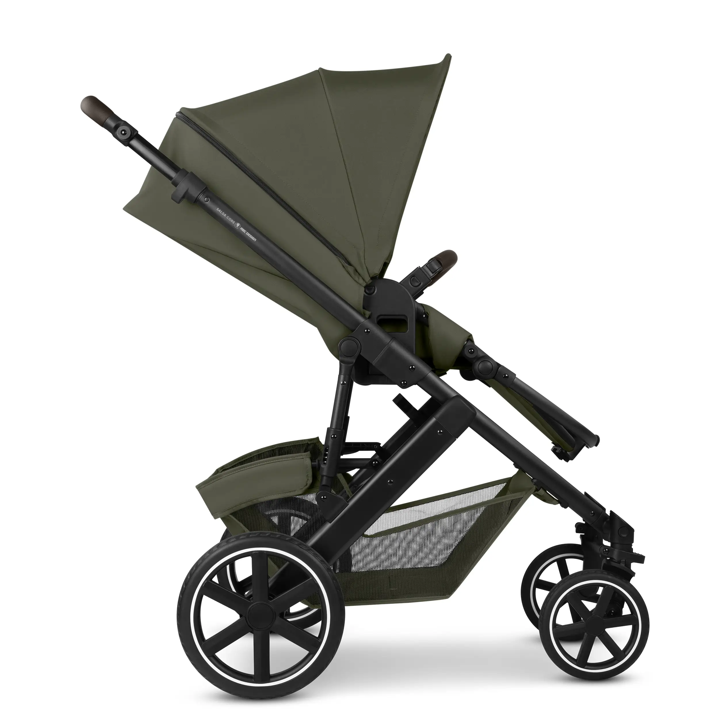 Set de cochecito 3en1 Salsa Core con silla de coche Calla con función de reclinación- Olive