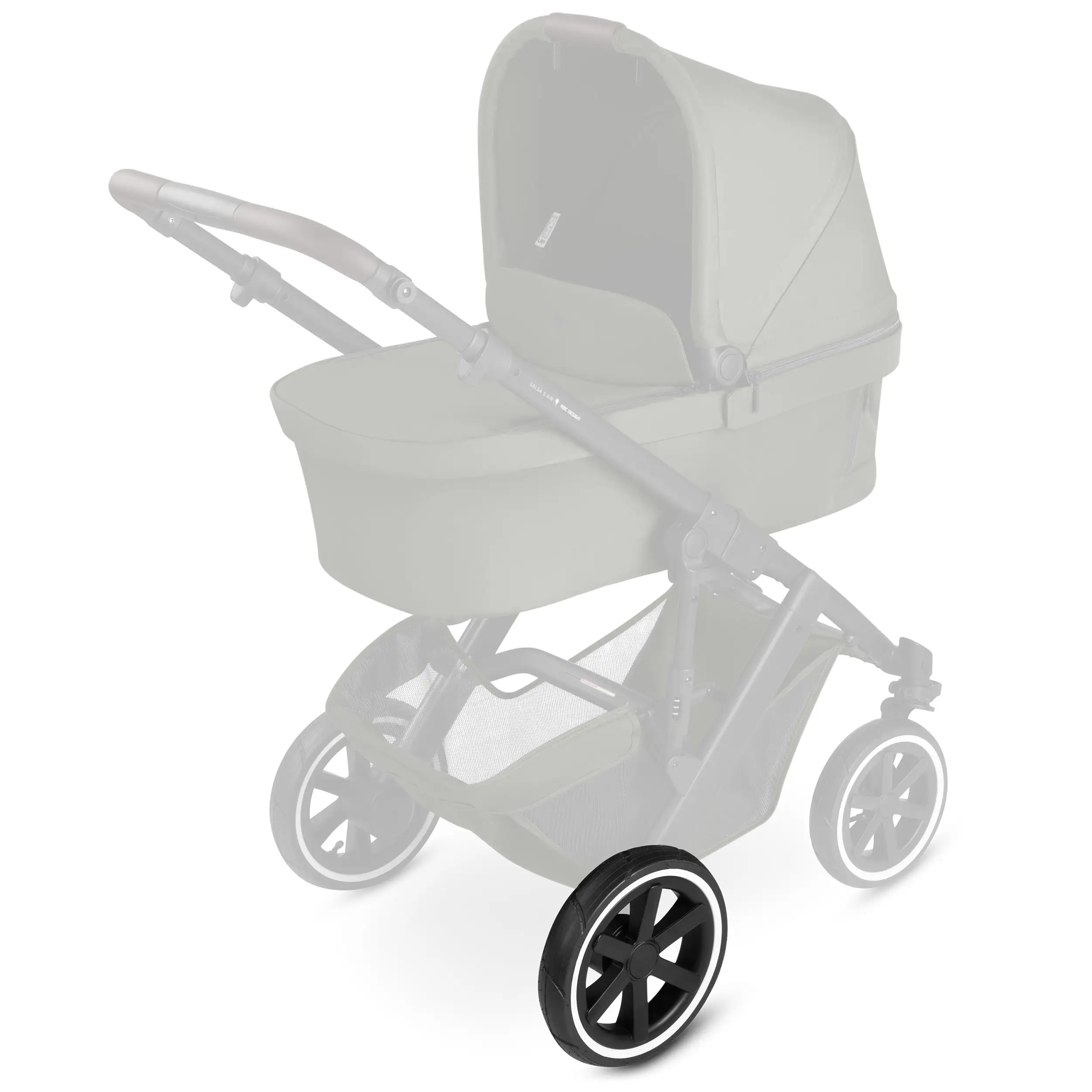 Rueda trasera para Salsa 5 Air / Salsa 4 Air - Ruedas neumáticas Black / White Wall