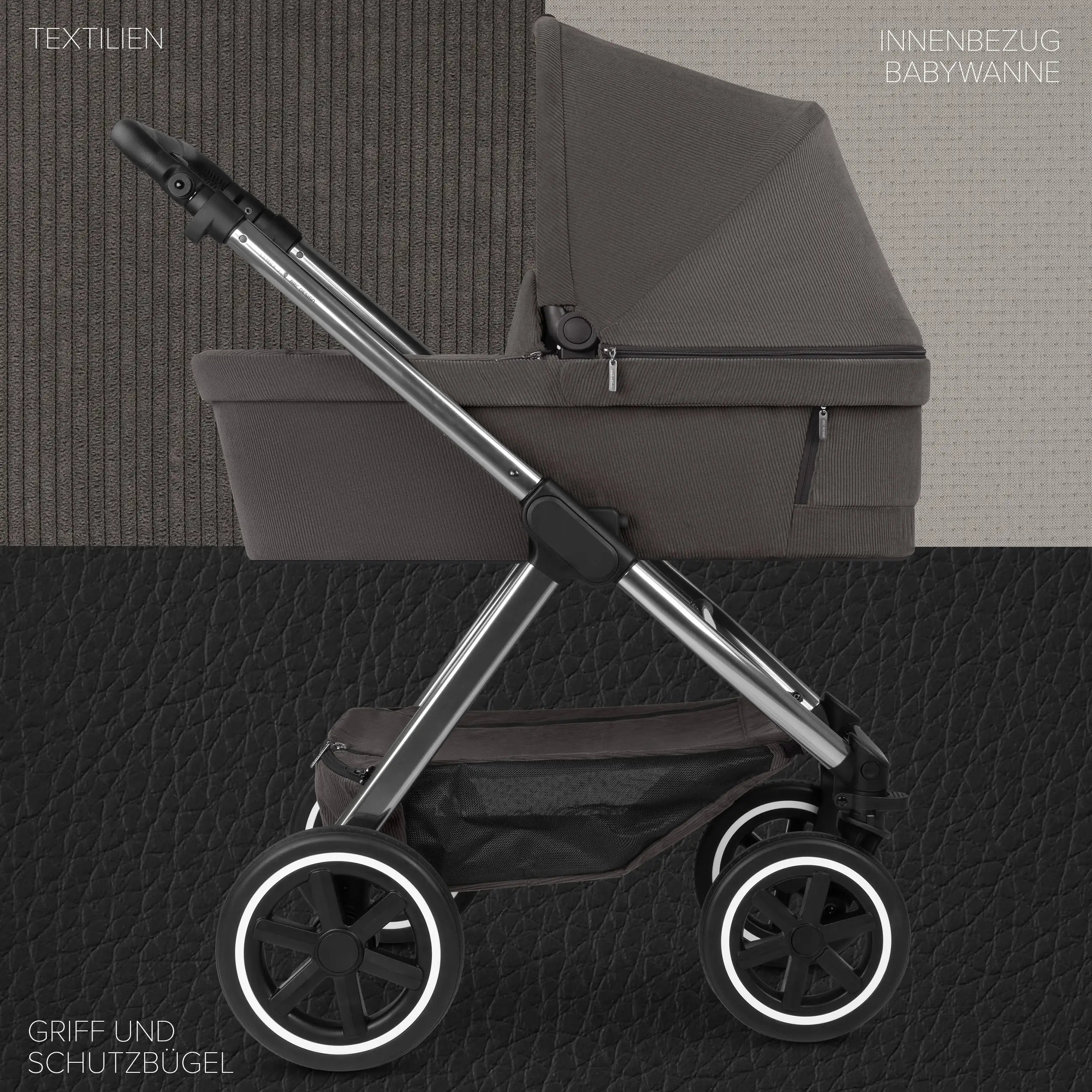 Set de cochecito 3en1 Samba 2 incl. silla de auto - Almond