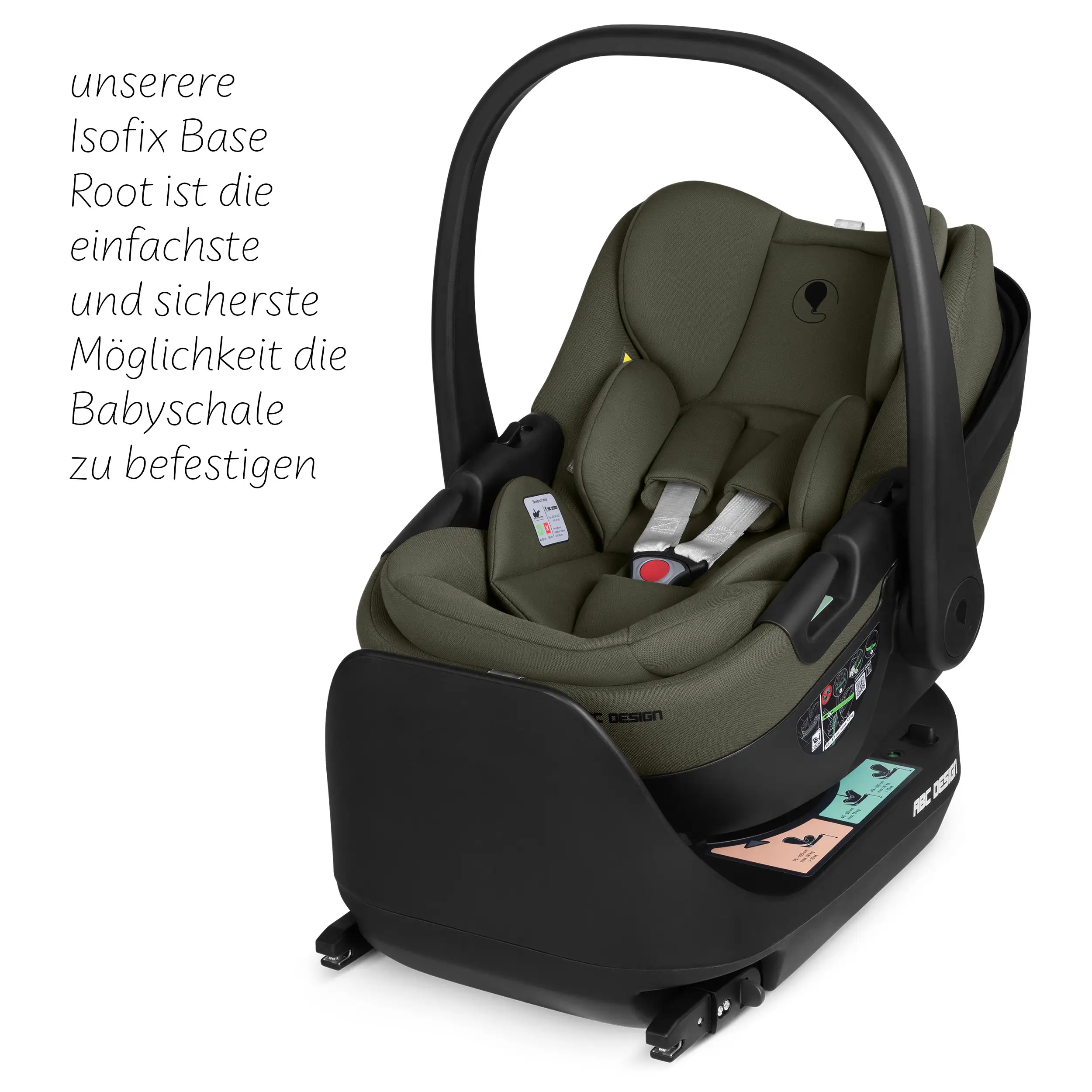 Silla de auto reclinable Calla i-Size - Olive