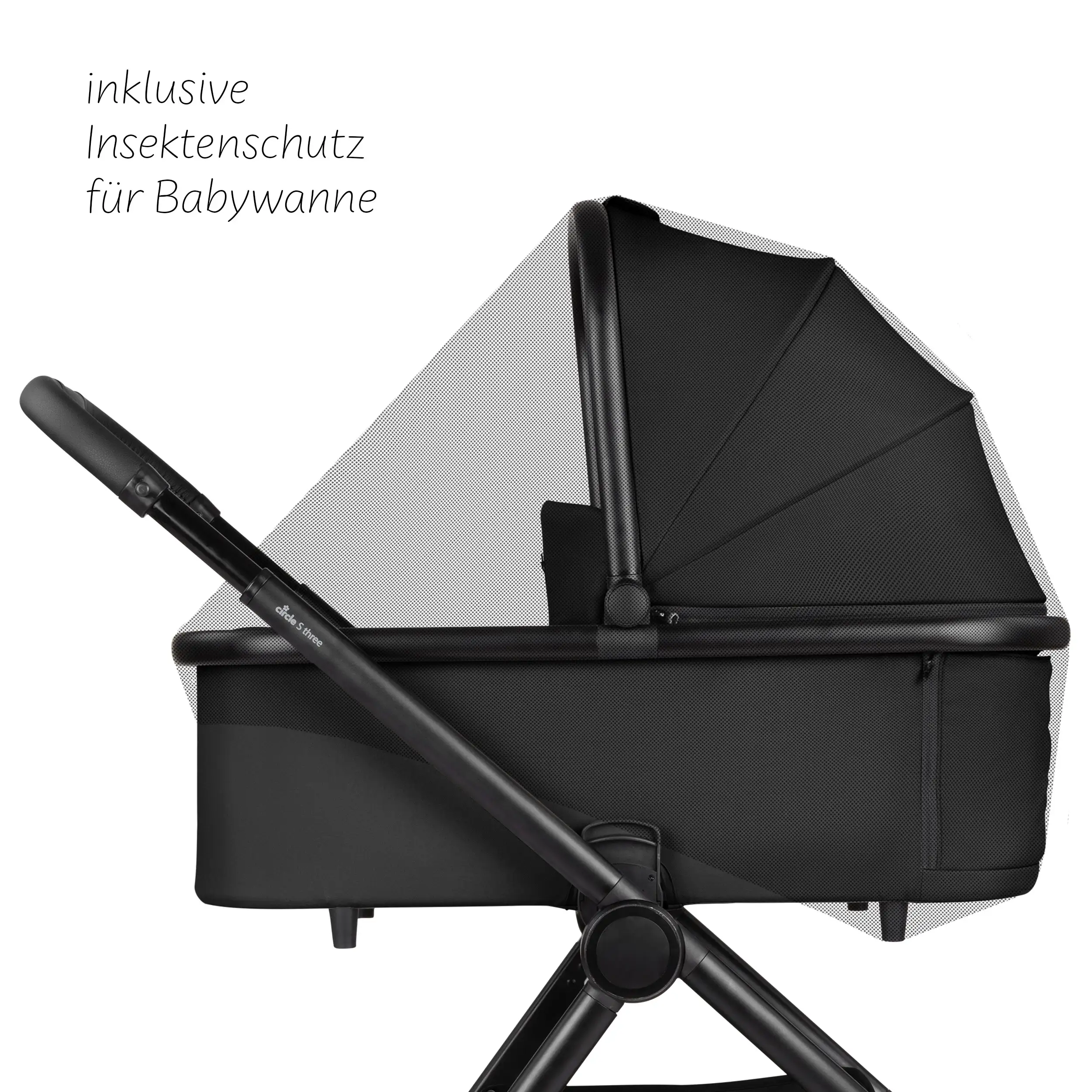Set de accesorios para silla de paseo - bolso cambiador, cubrepiés de invierno, protector de lluvia y mosquitera - Black