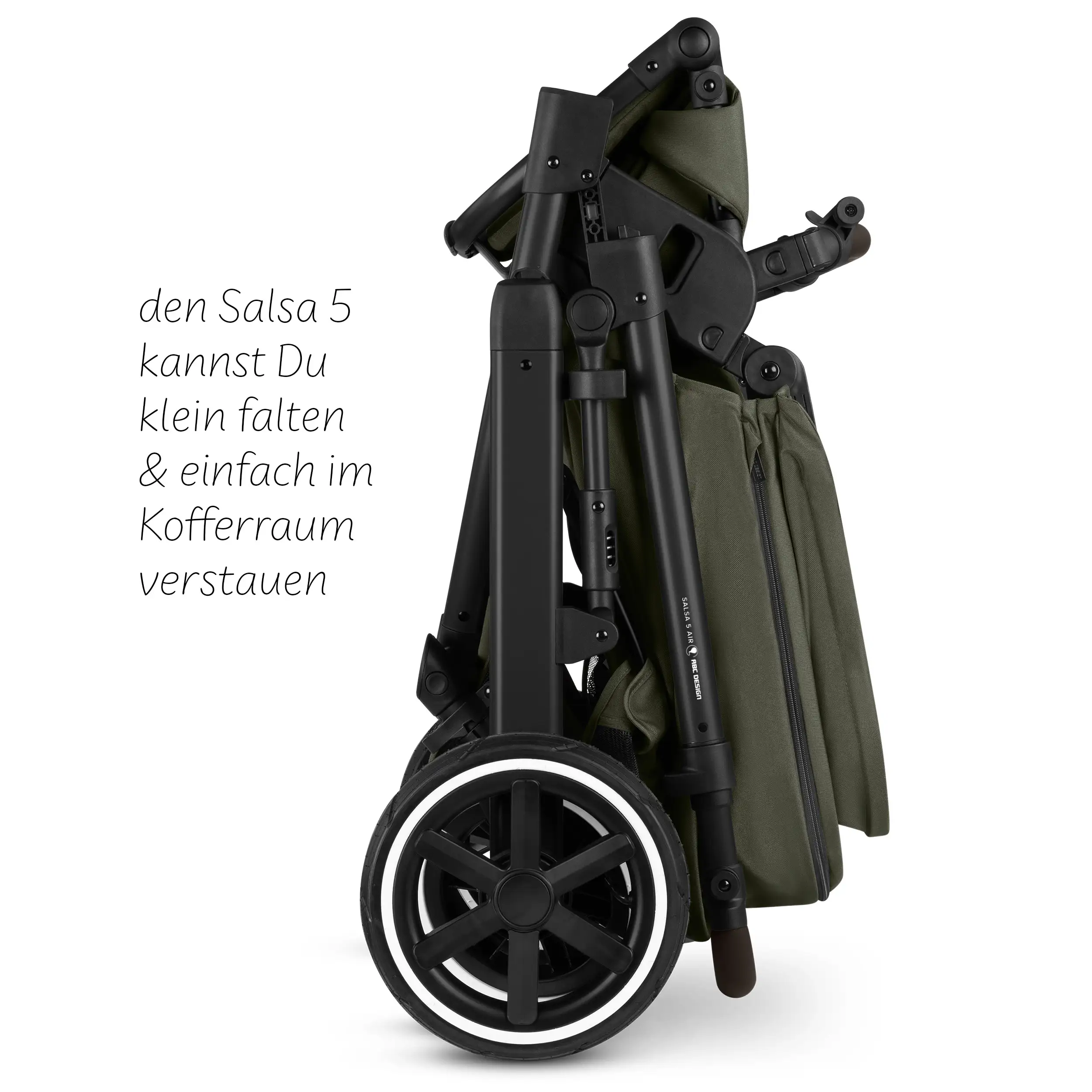 3in1-Kinderwagen-Set Salsa 5 Air inkl. Babyschale Calla mit Liegefunktion - Avocado