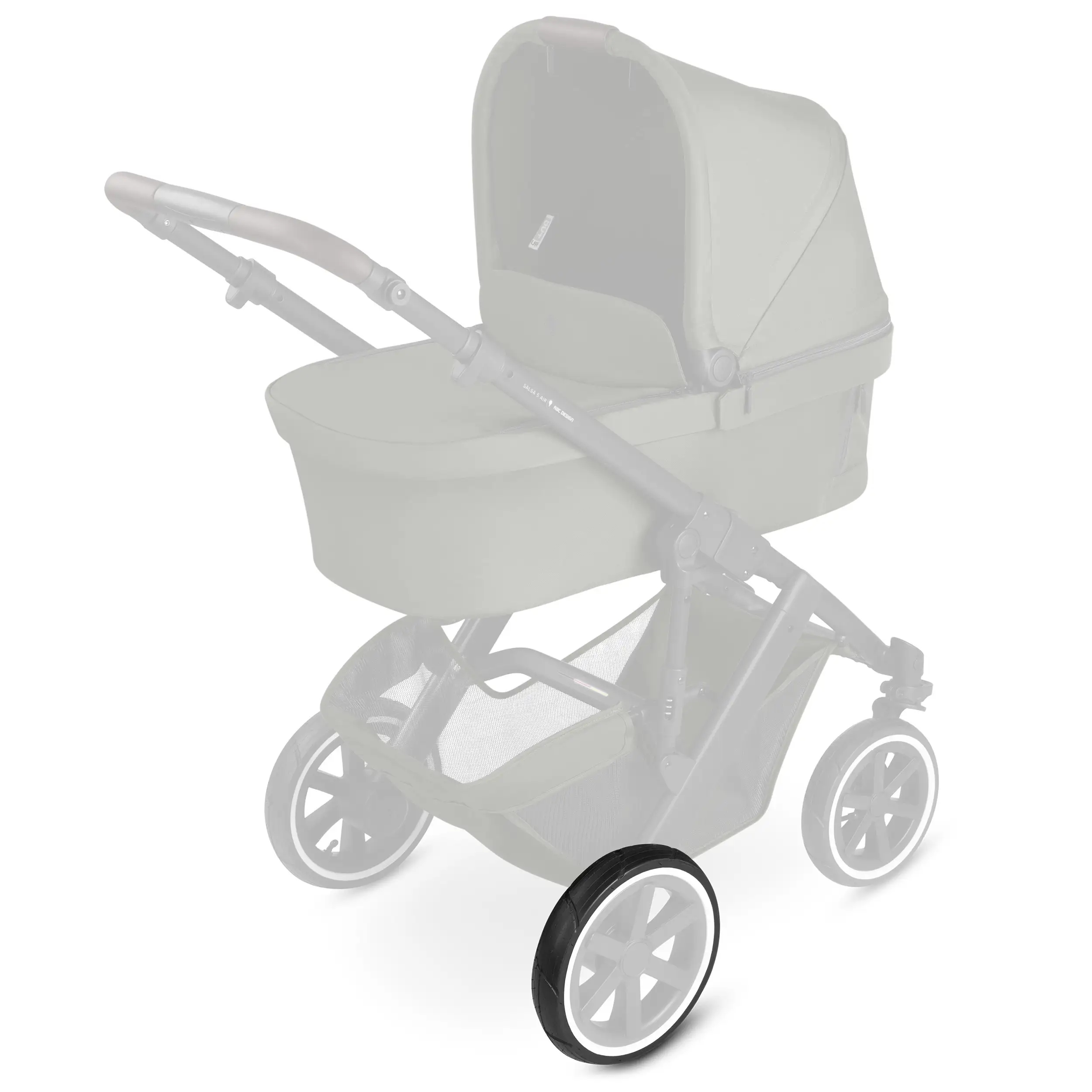 Cubierta para rueda trasera Salsa 4 Air / Salsa 5 Air / Salsa Run / Salsa 5 Run - Black / White Wall