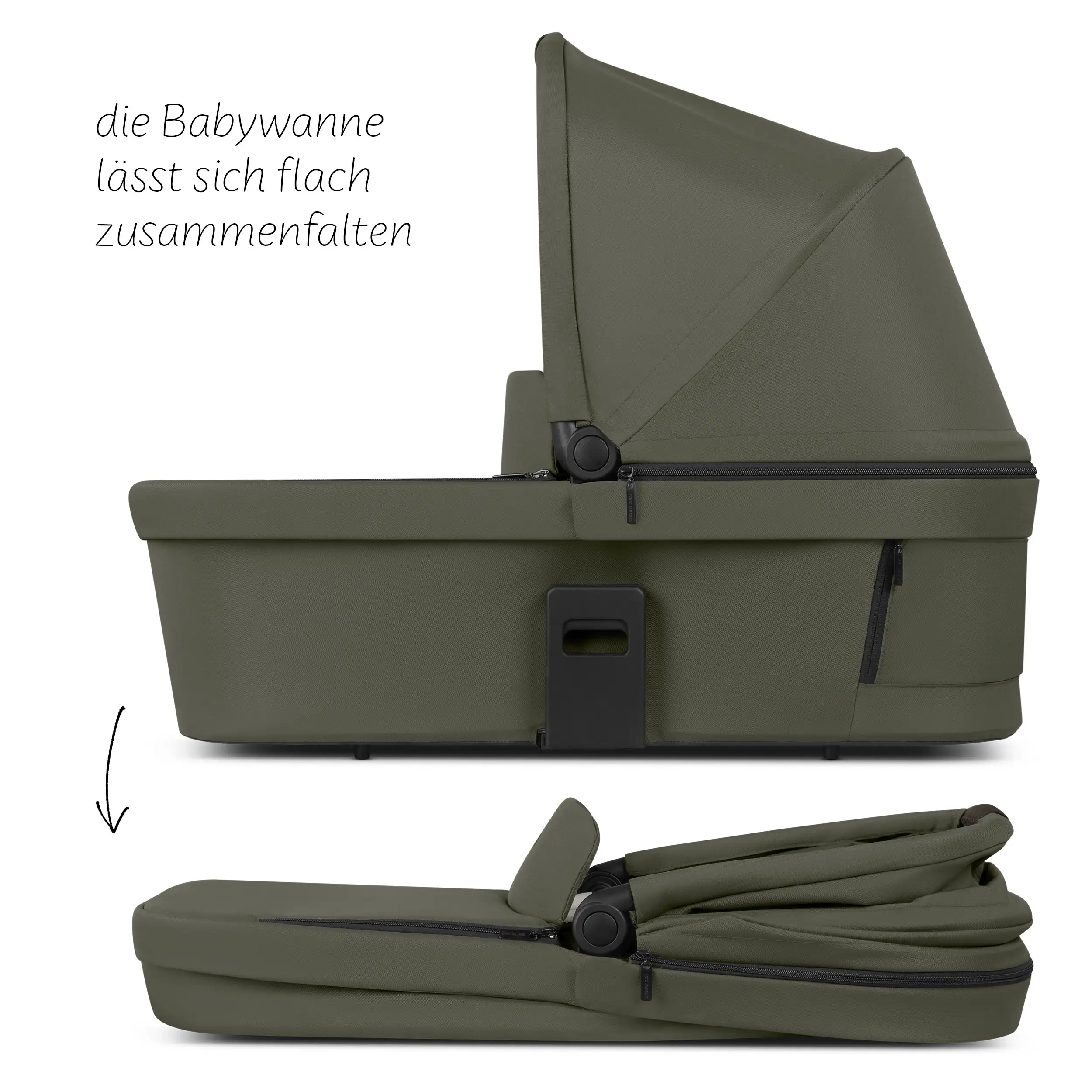 Set de cochecito 3en1 Salsa Core con silla de auto Calla reclinable - Olive