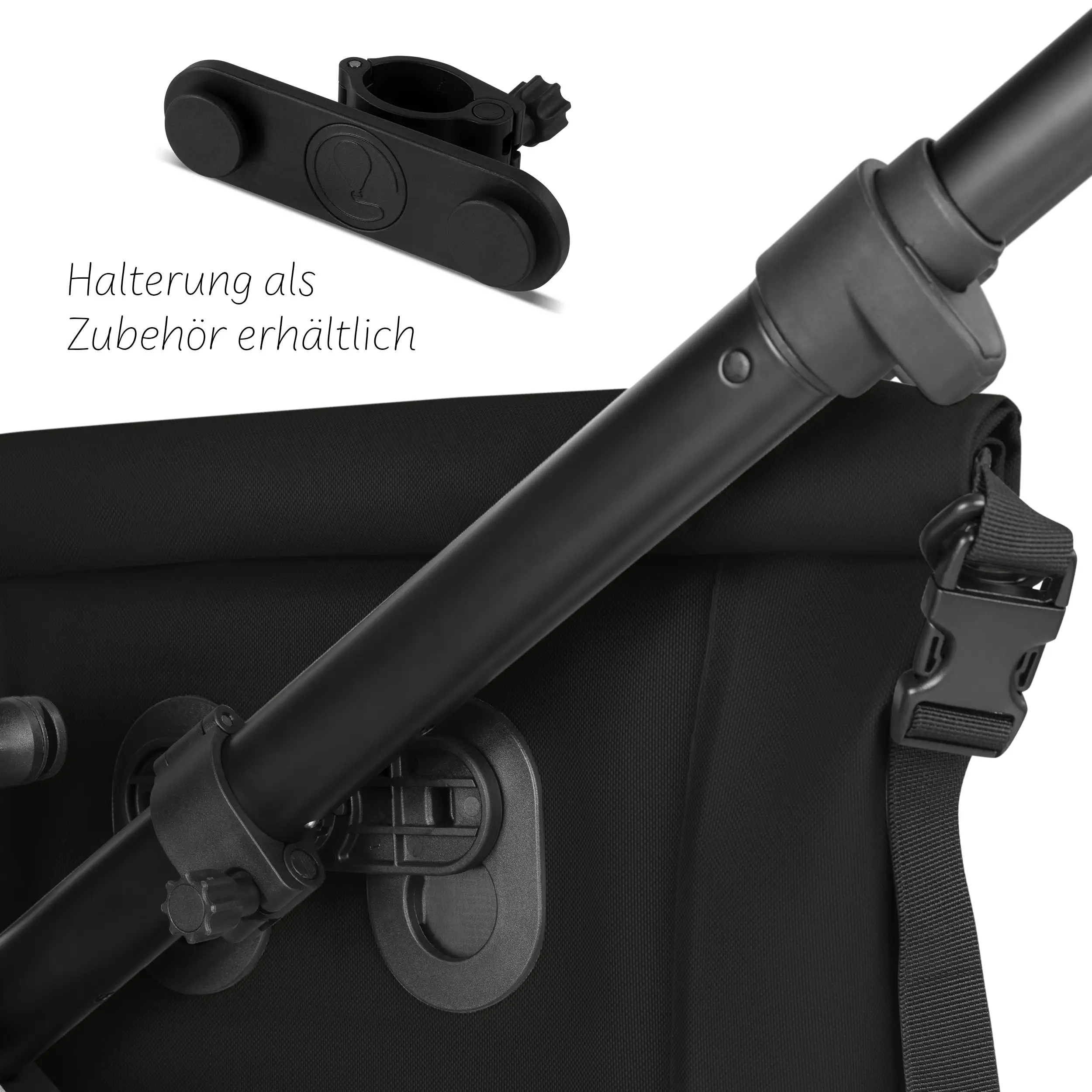 Bolsa de sillín Sion 20L para cochecito, remolque para bicicleta y uso diario - Ink