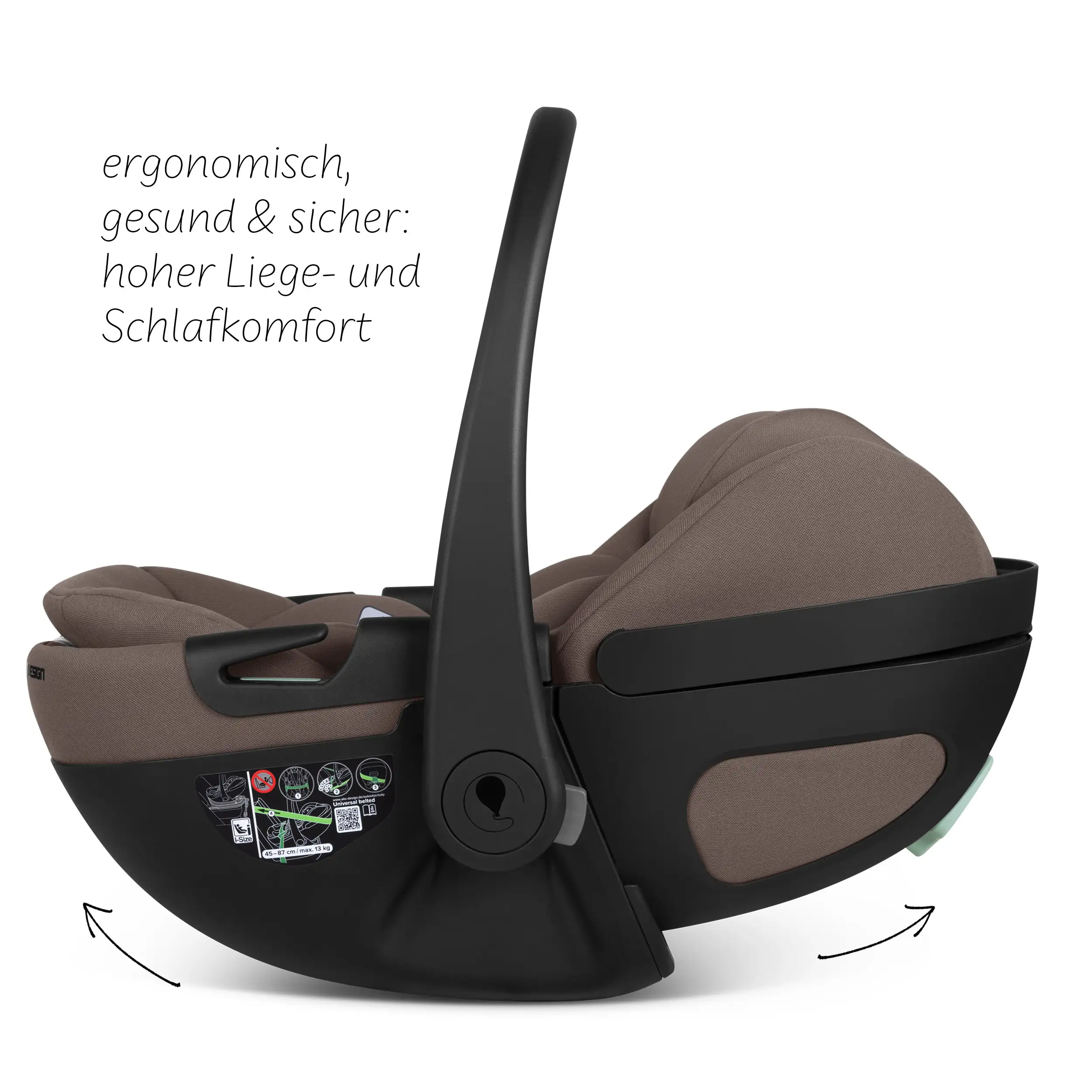 Silla de auto Calla i-Size reclinable incl. base ISOFIX giratoria Root