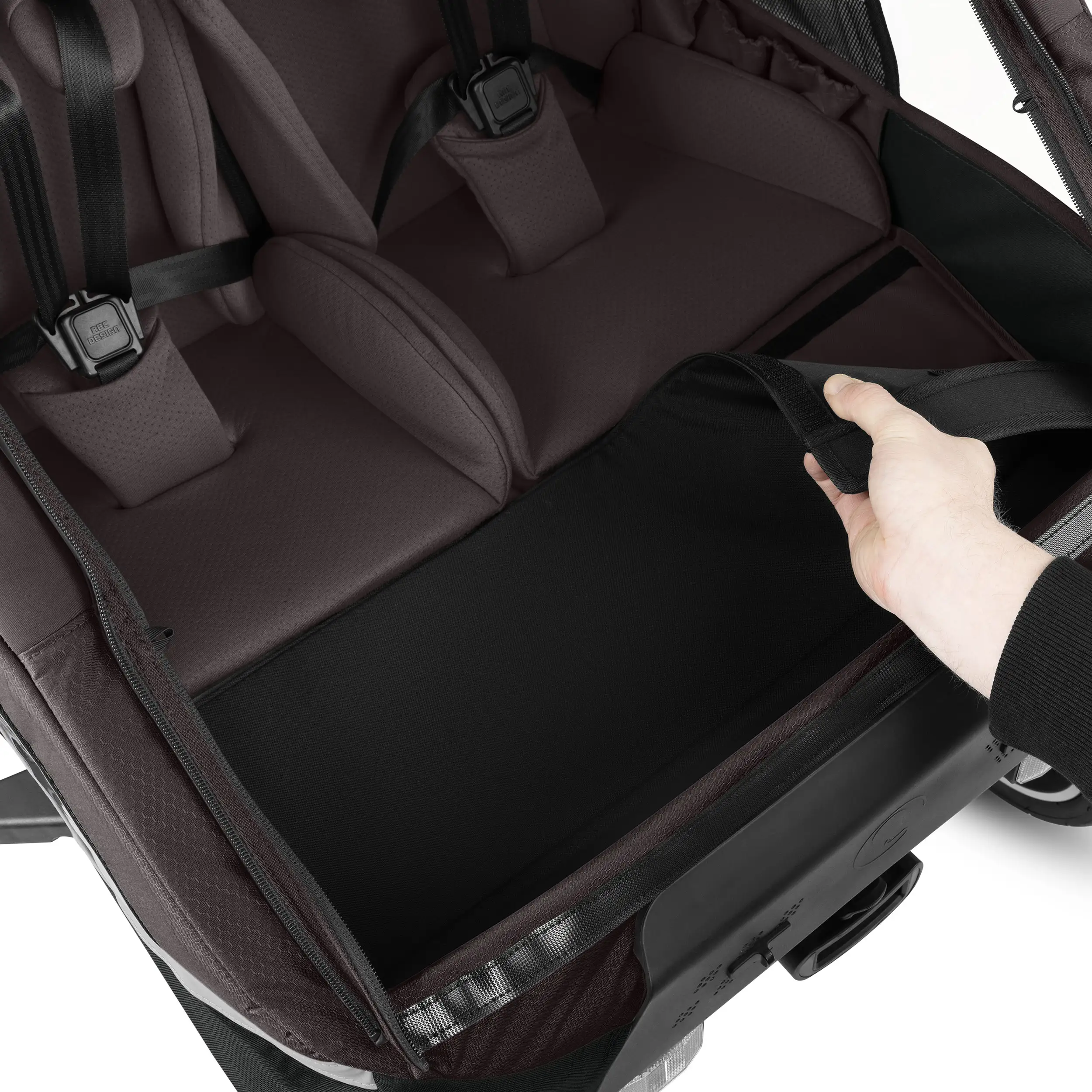 Remolque para bicicleta Tour 2 con 2 cómodos asientos y ruedas neumáticas - Falcon