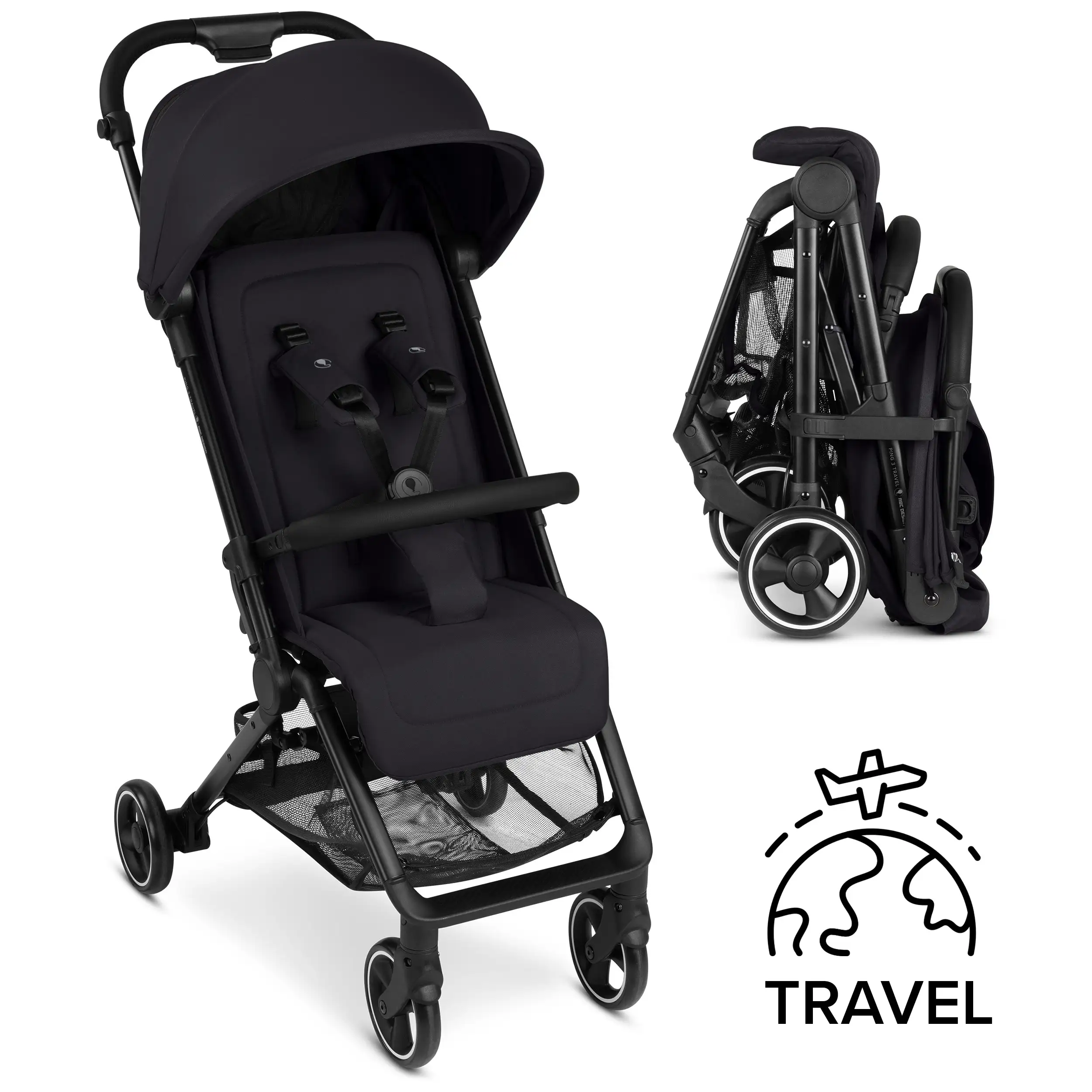Silla de paseo Ping 3 Travel - Coal