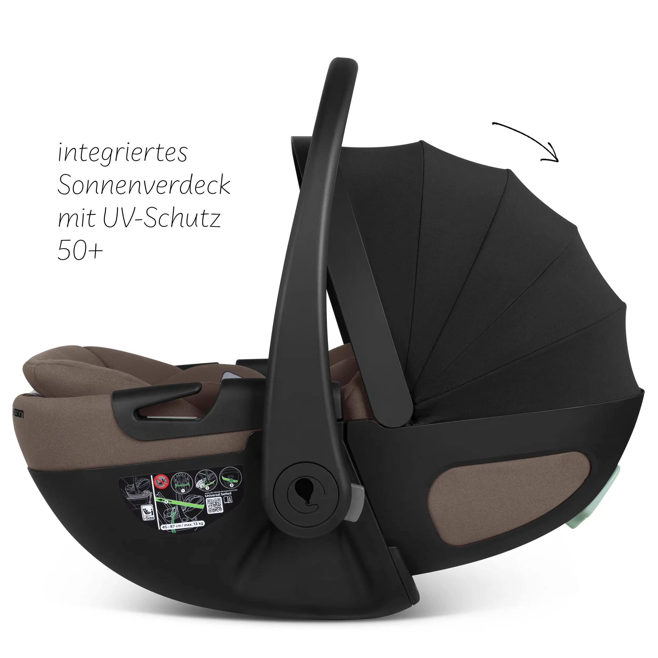 Silla de auto Calla i-Size reclinable incl. base ISOFIX giratoria Root