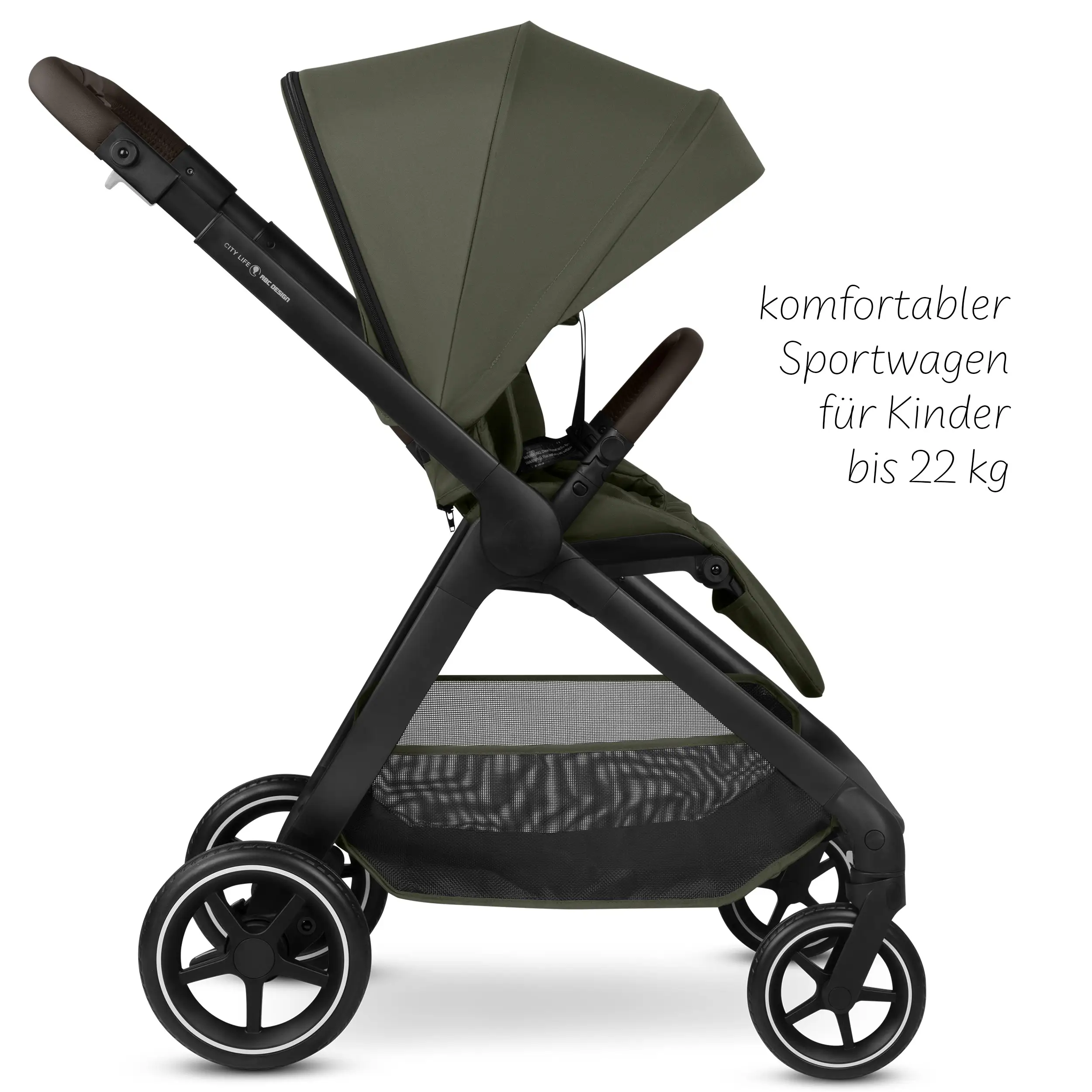 Set de cochecito 3en1 City Life con silla de auto Maxi-Cosi Pebble 360 Pro 2 - Avocado