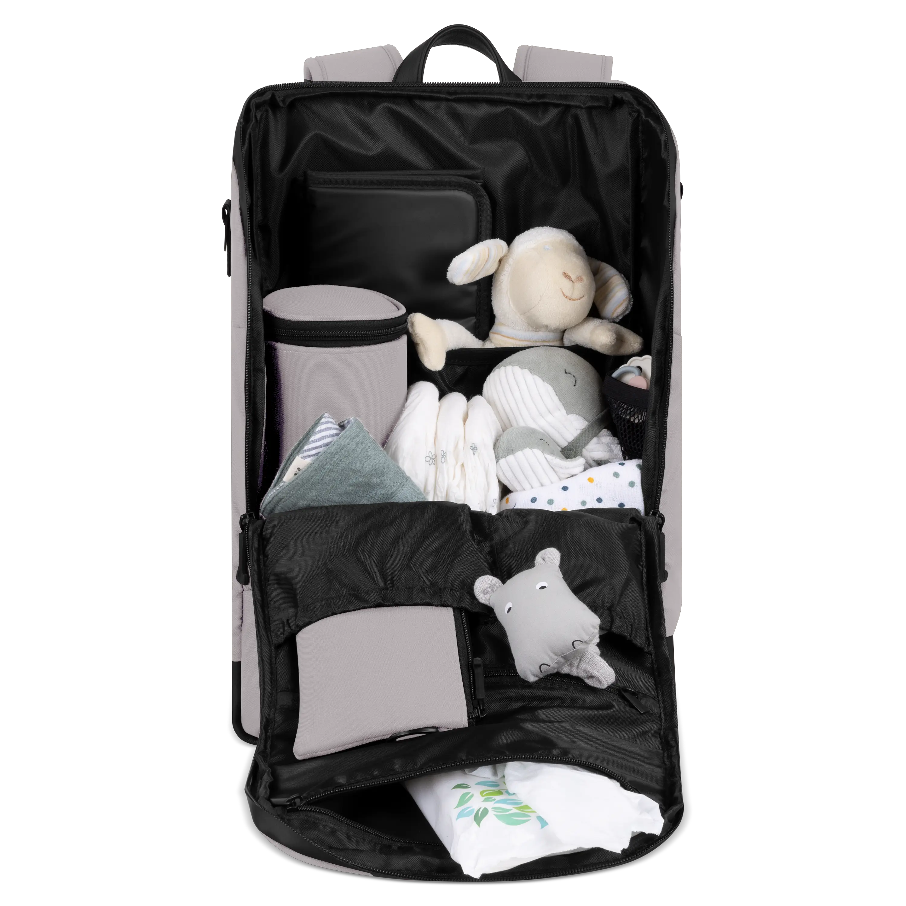 Muchos compartimentos dentro y fuera