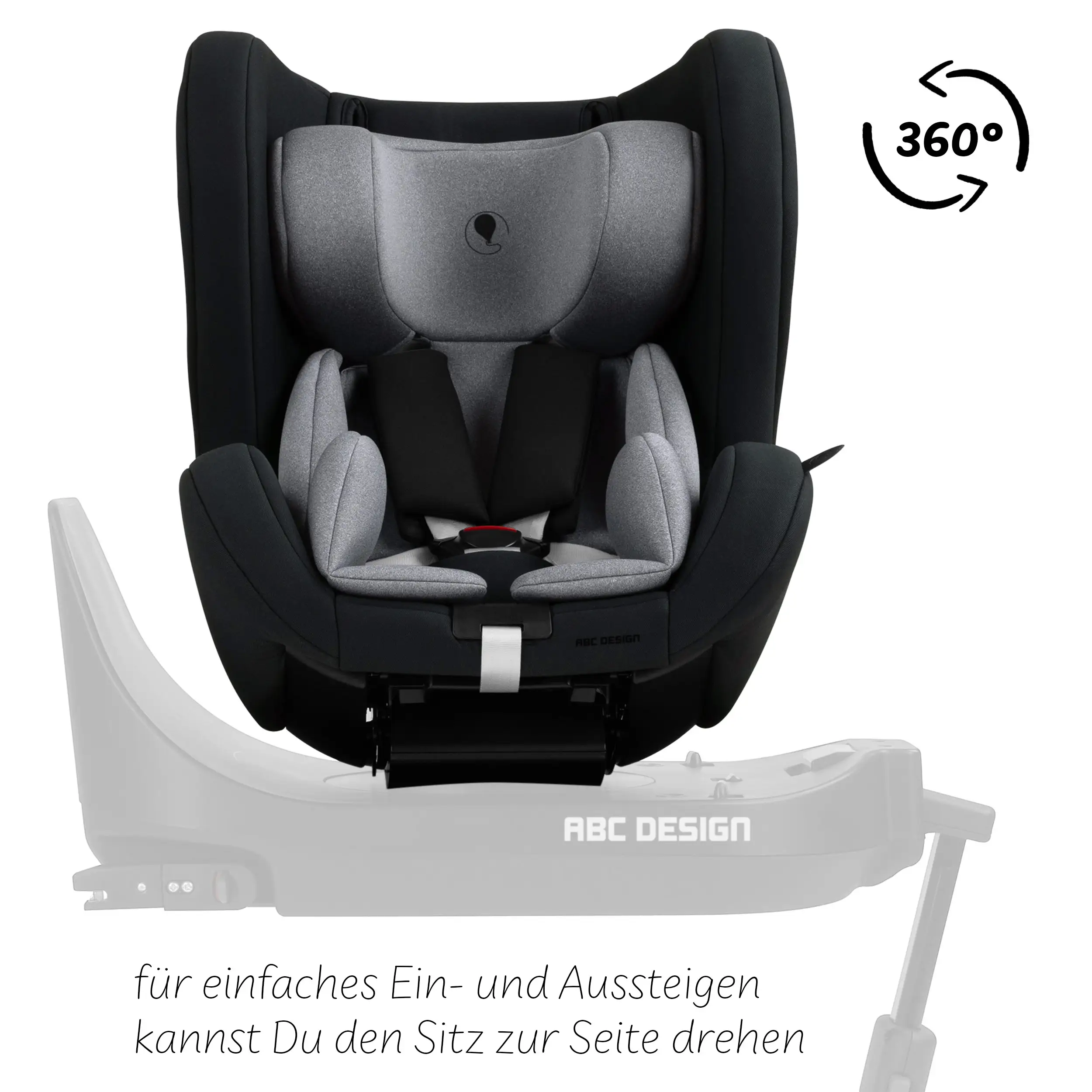 Silla de auto Lily i-Size incl. base ISOFIX giratoria Root - Graphite