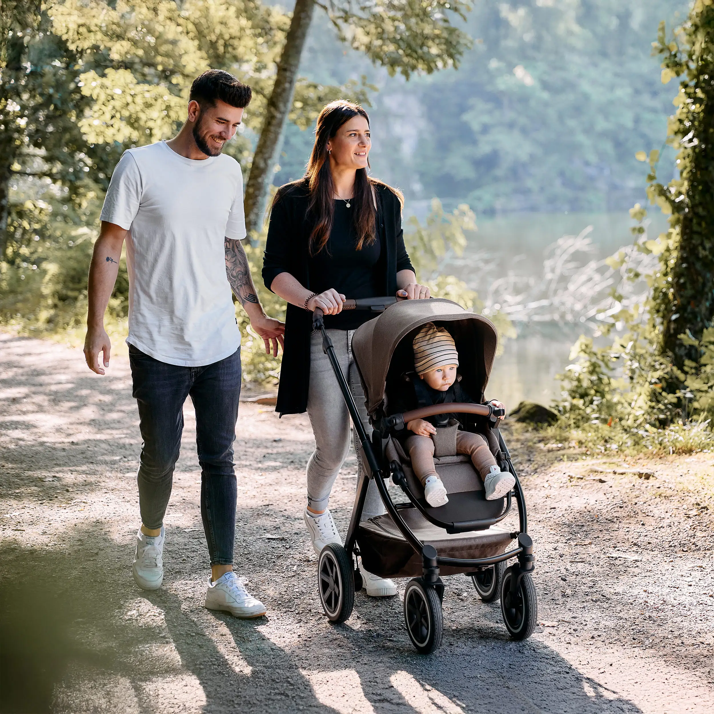 Set de cochecito 3en1 Samba 2 con silla de coche Maxi Cosi Pebble 360 Pro 2 - Nature