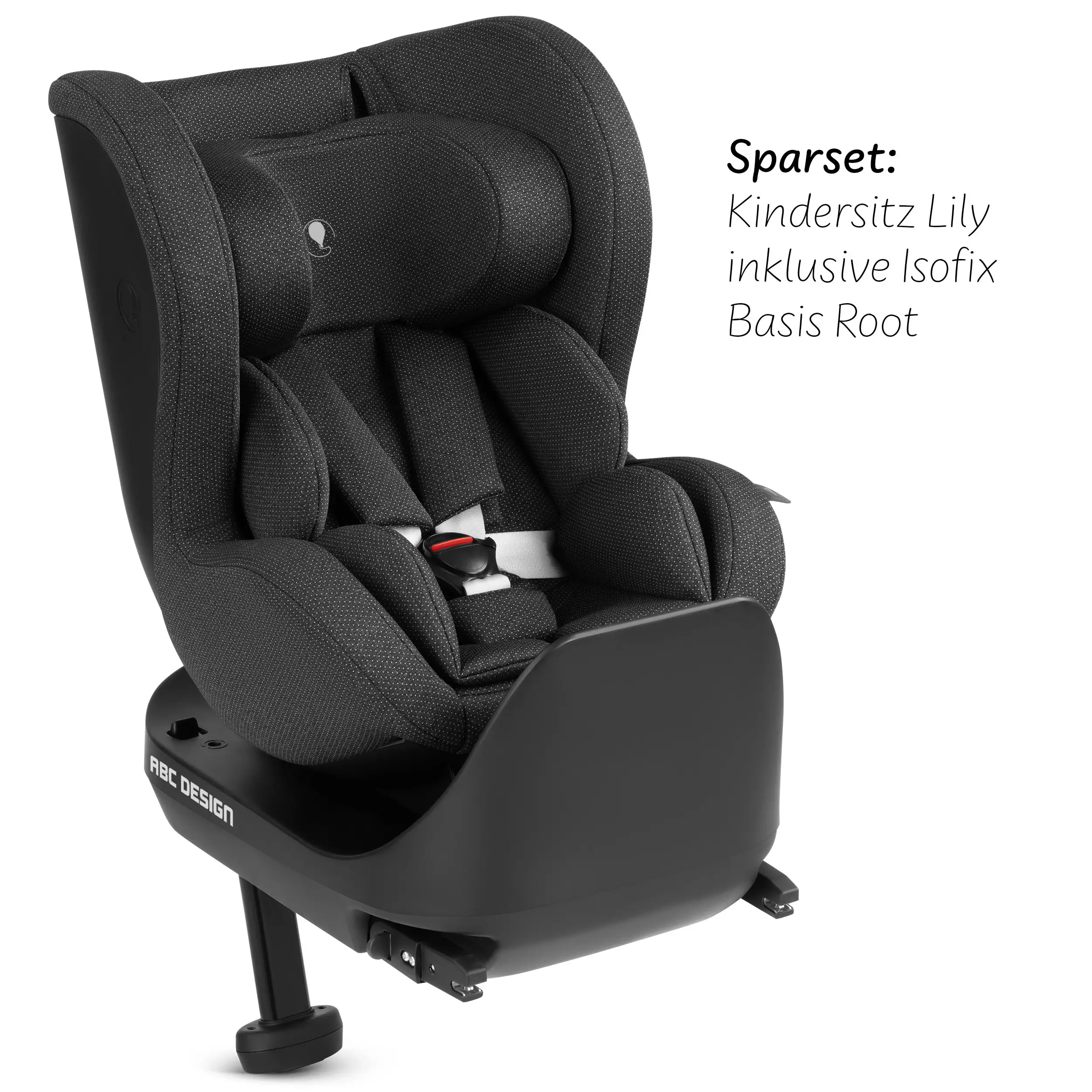Silla de auto Lily i-Size incl. base ISOFIX giratoria Root - Bubble