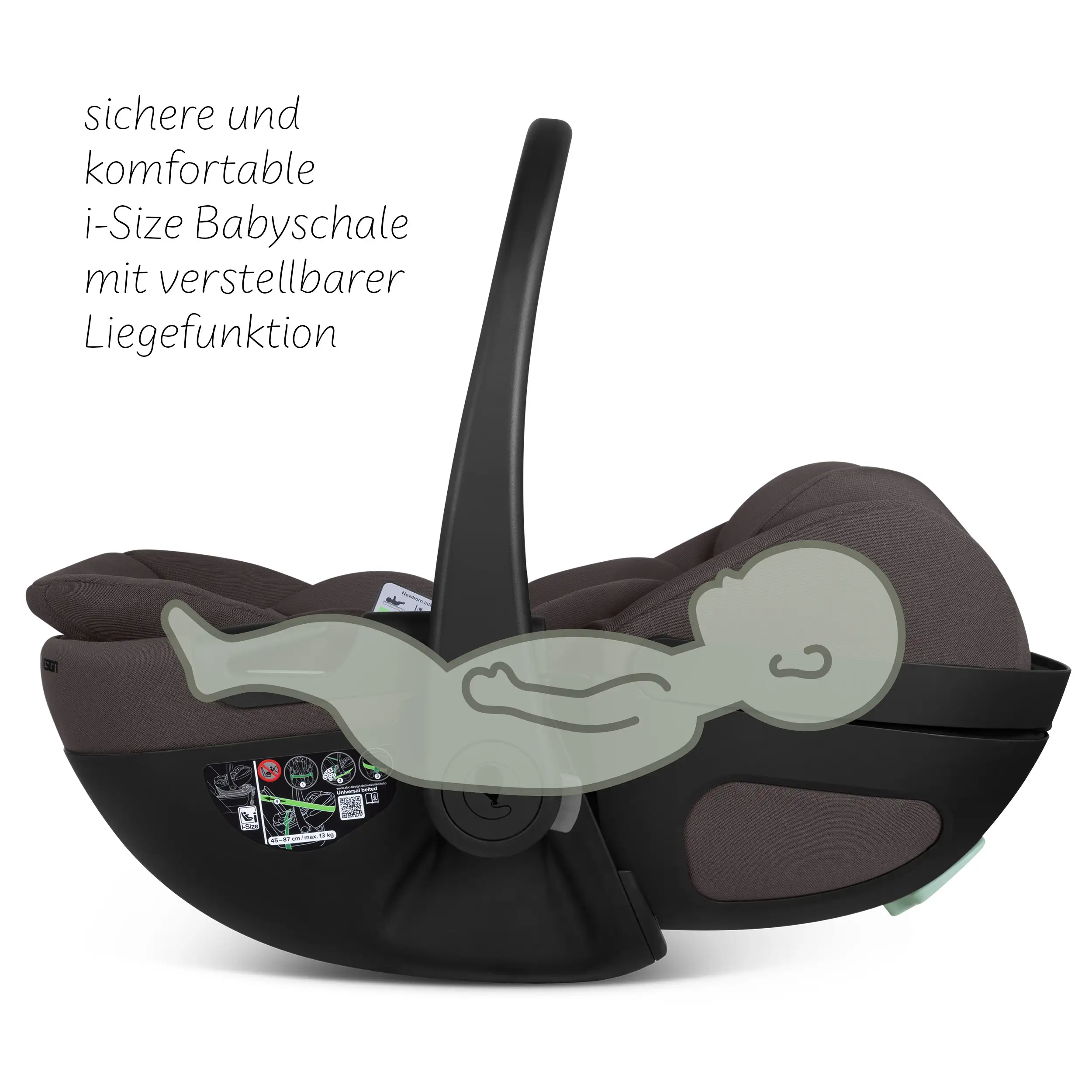 Silla de auto Calla i-Size reclinable incl. base ISOFIX giratoria Root