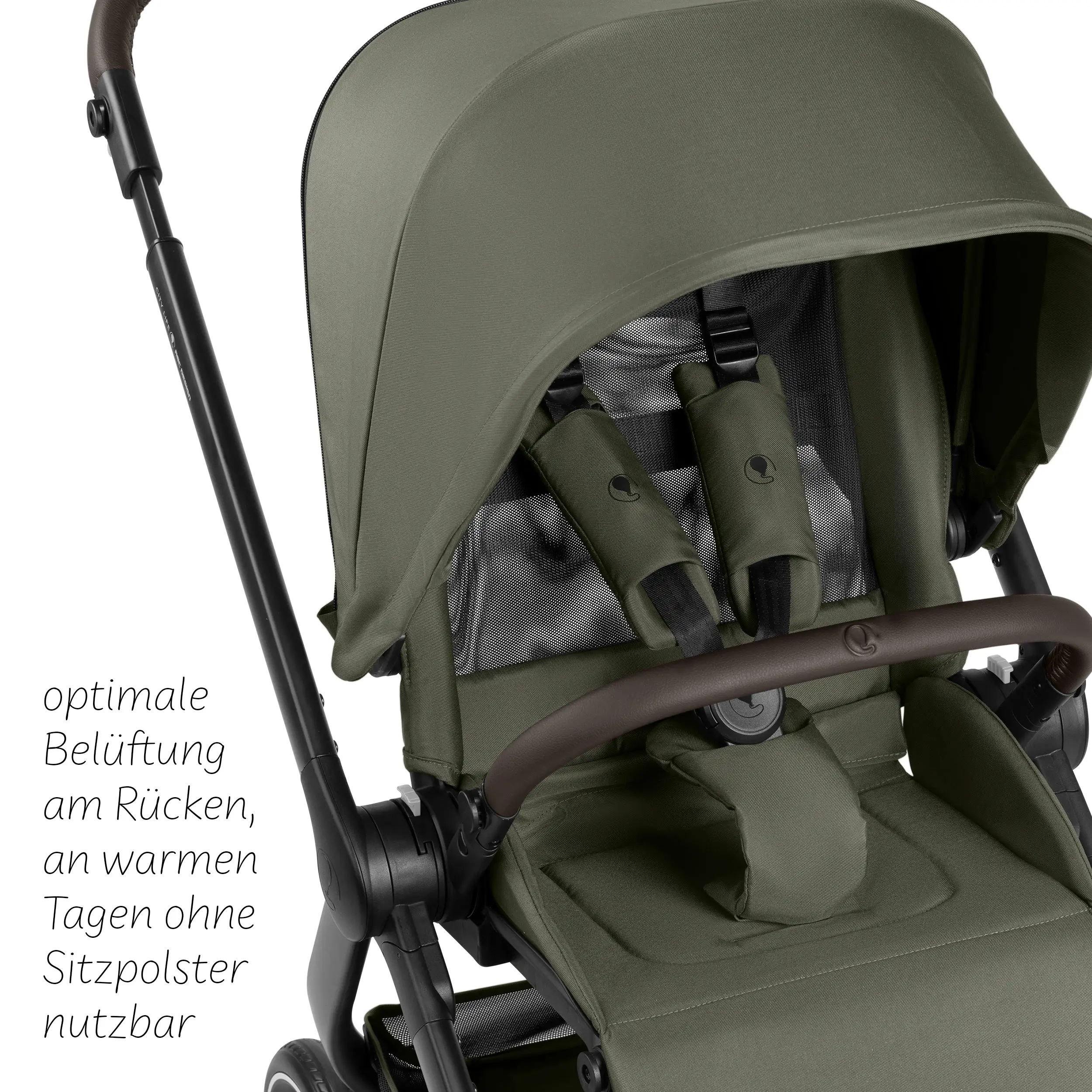 Set de cochecito 3en1 City Life con silla de auto Maxi-Cosi Pebble 360 Pro 2 - Avocado