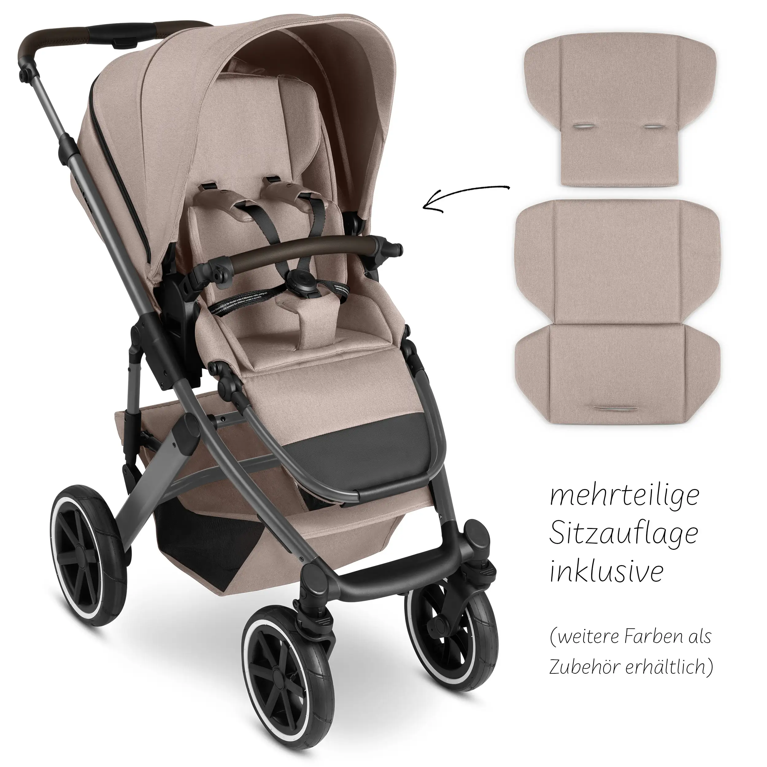 Conjunto de cochecito 4en1 Salsa 5 Air incl. Base Isofix - Camel