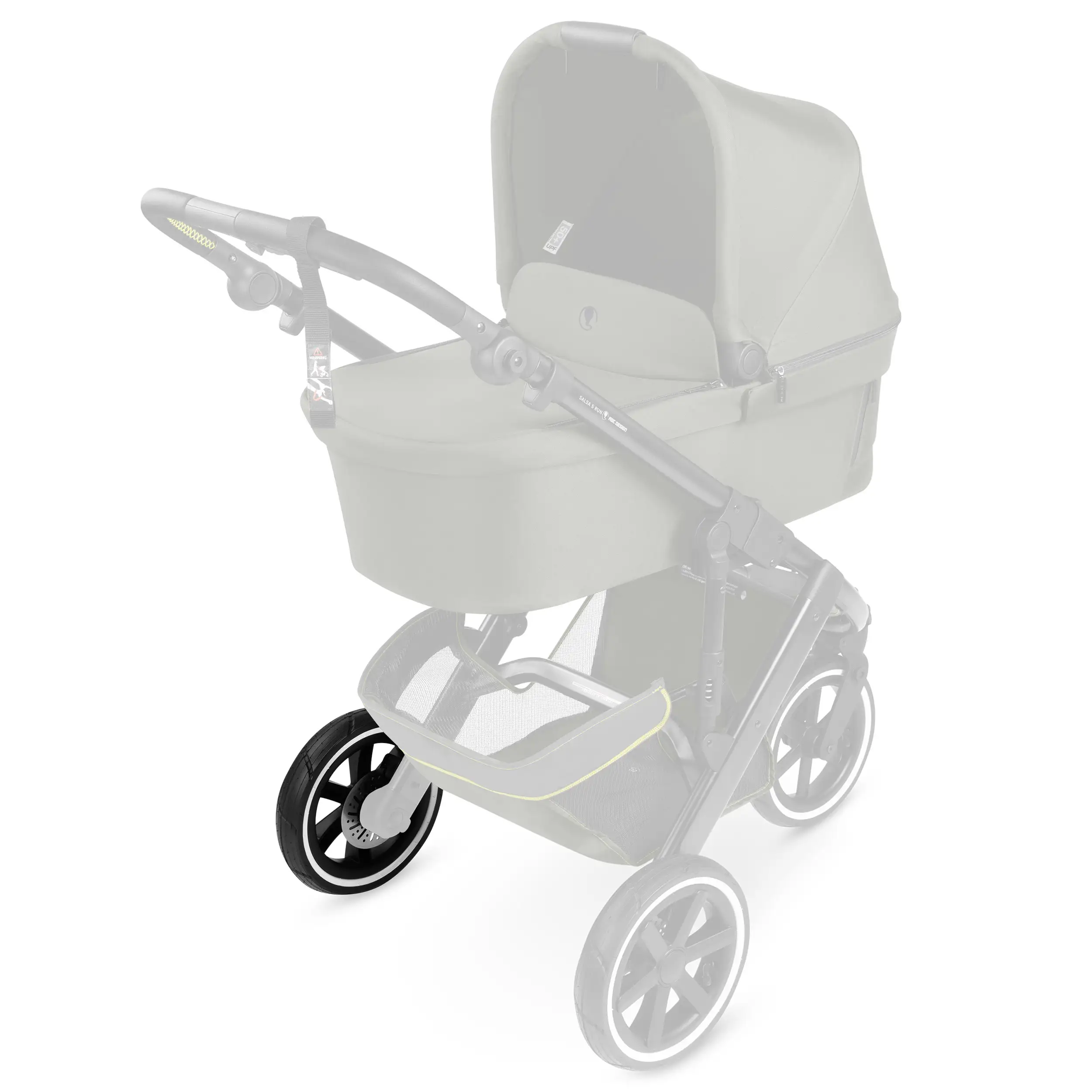 Rueda trasera para Salsa 5 Run / Salsa Run - Ruedas neumáticas Black / White Wall