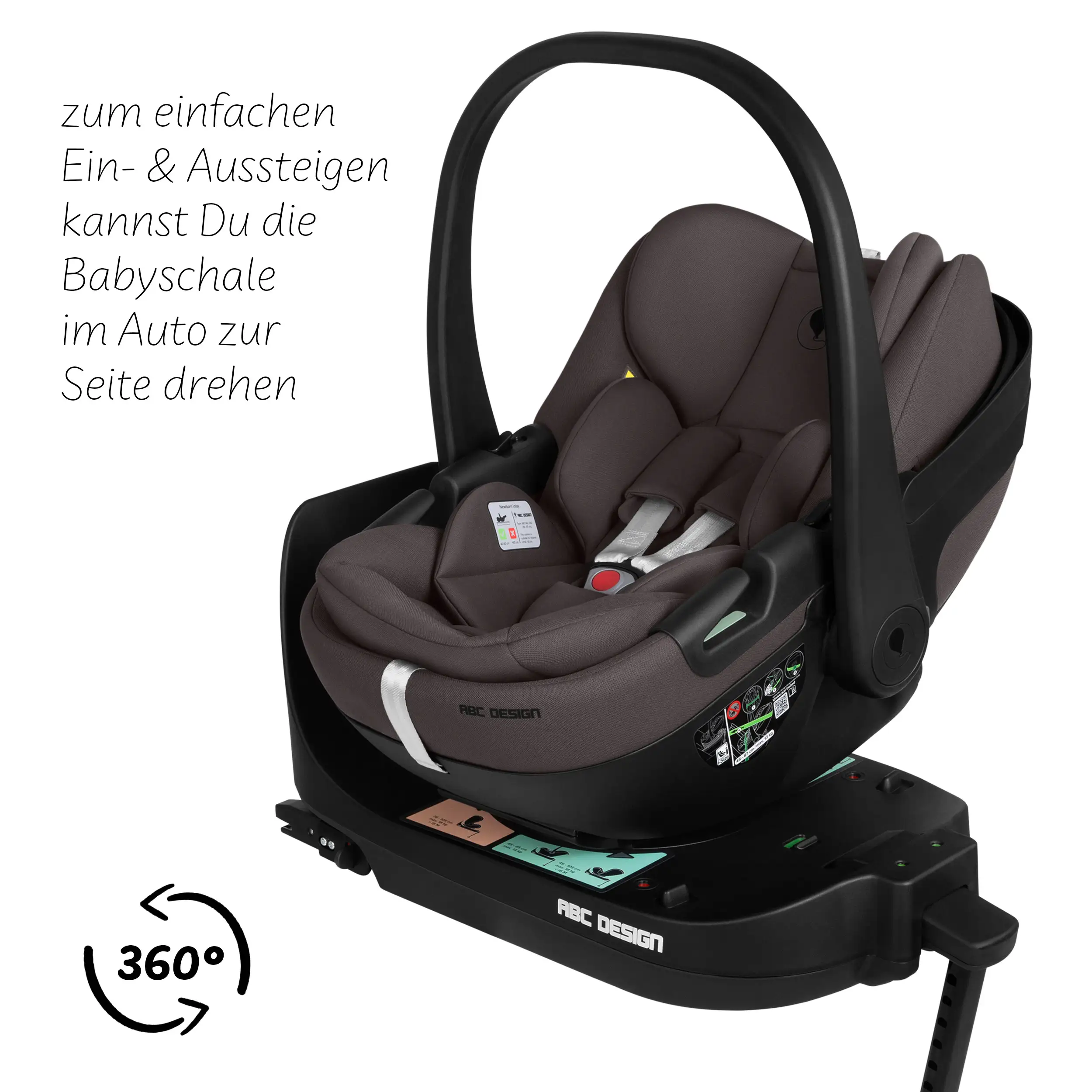 Set de cochecito 4en1 Salsa Core con silla de auto Calla reclinable y base ISOFIX Root - Falcon