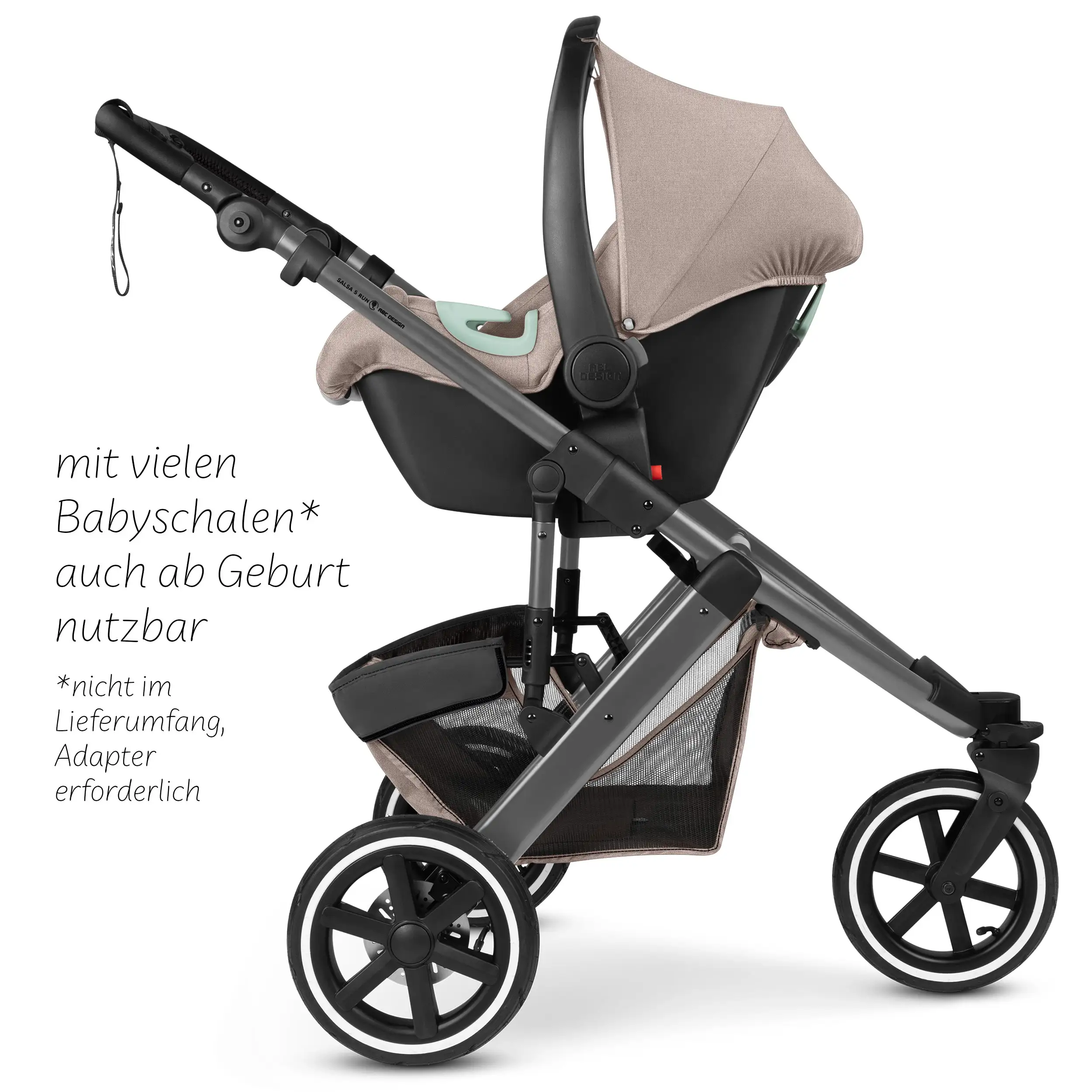 Cochecito Salsa 5 Run (con homologación deportiva) - Camel