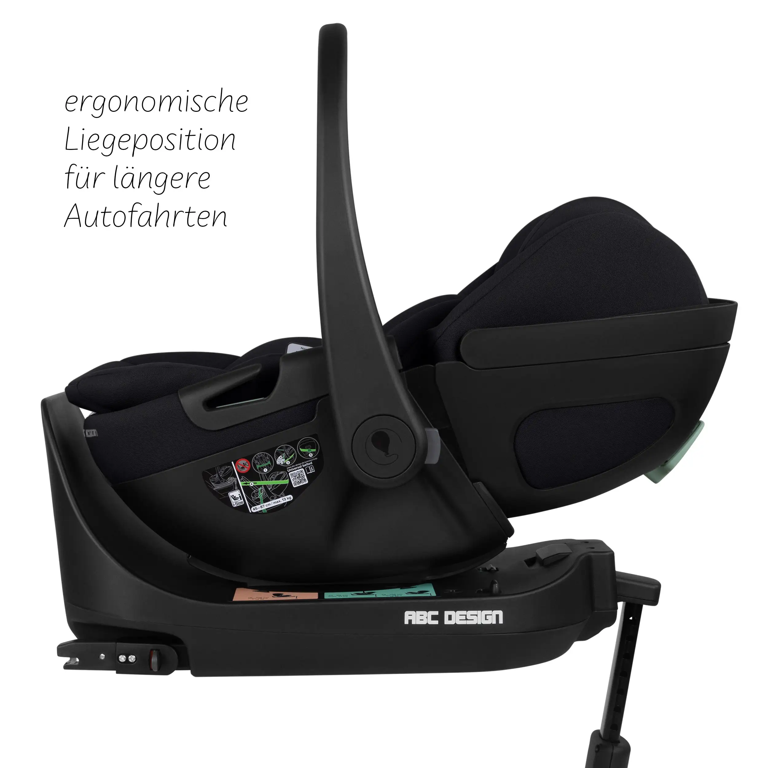 Set de cochecito 4en1 Salsa Core con silla de auto Calla reclinable y base ISOFIX Root - Ink