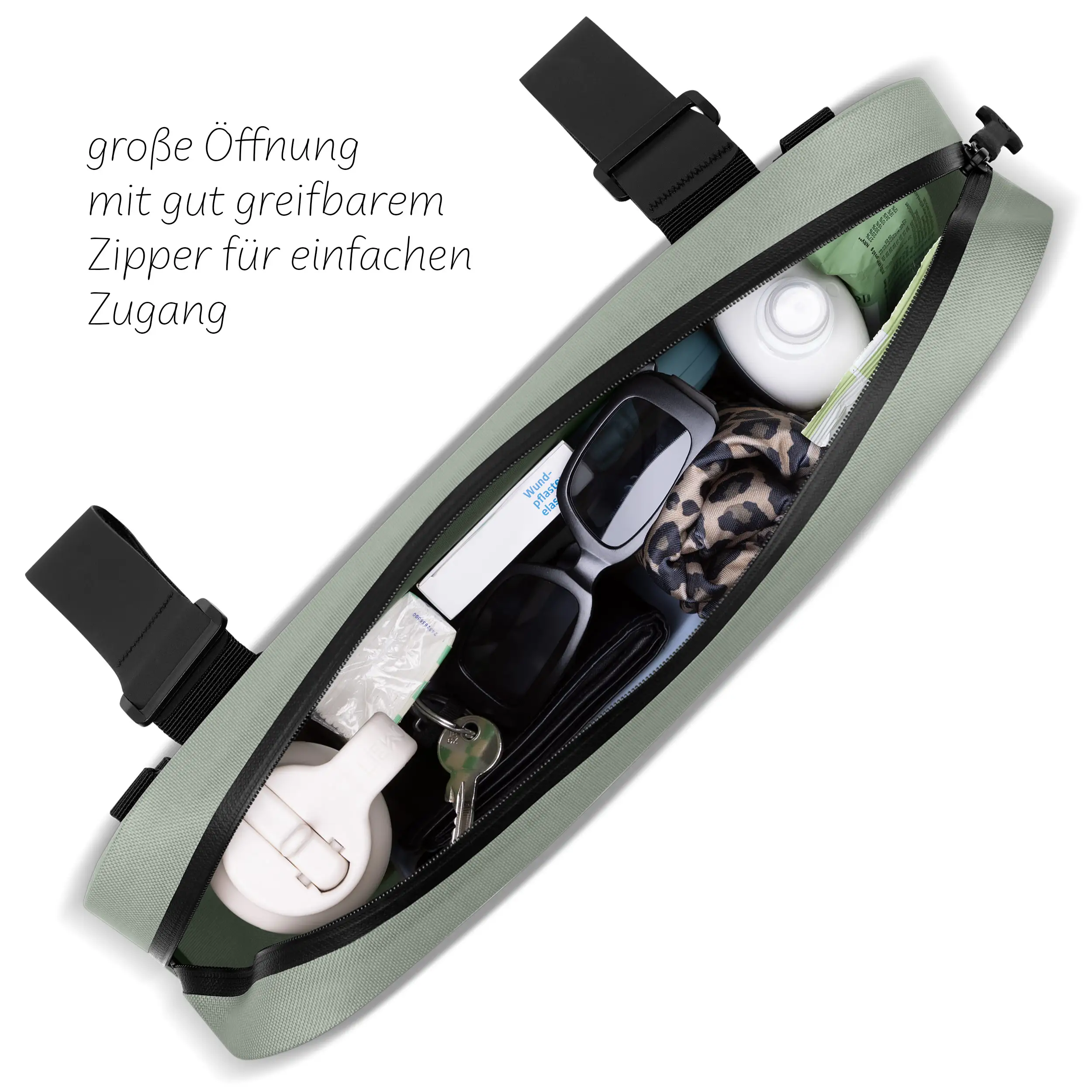 Bolsa de sillín Geneva 4,5L para cochecitos, bicicletas y uso diario - Pine