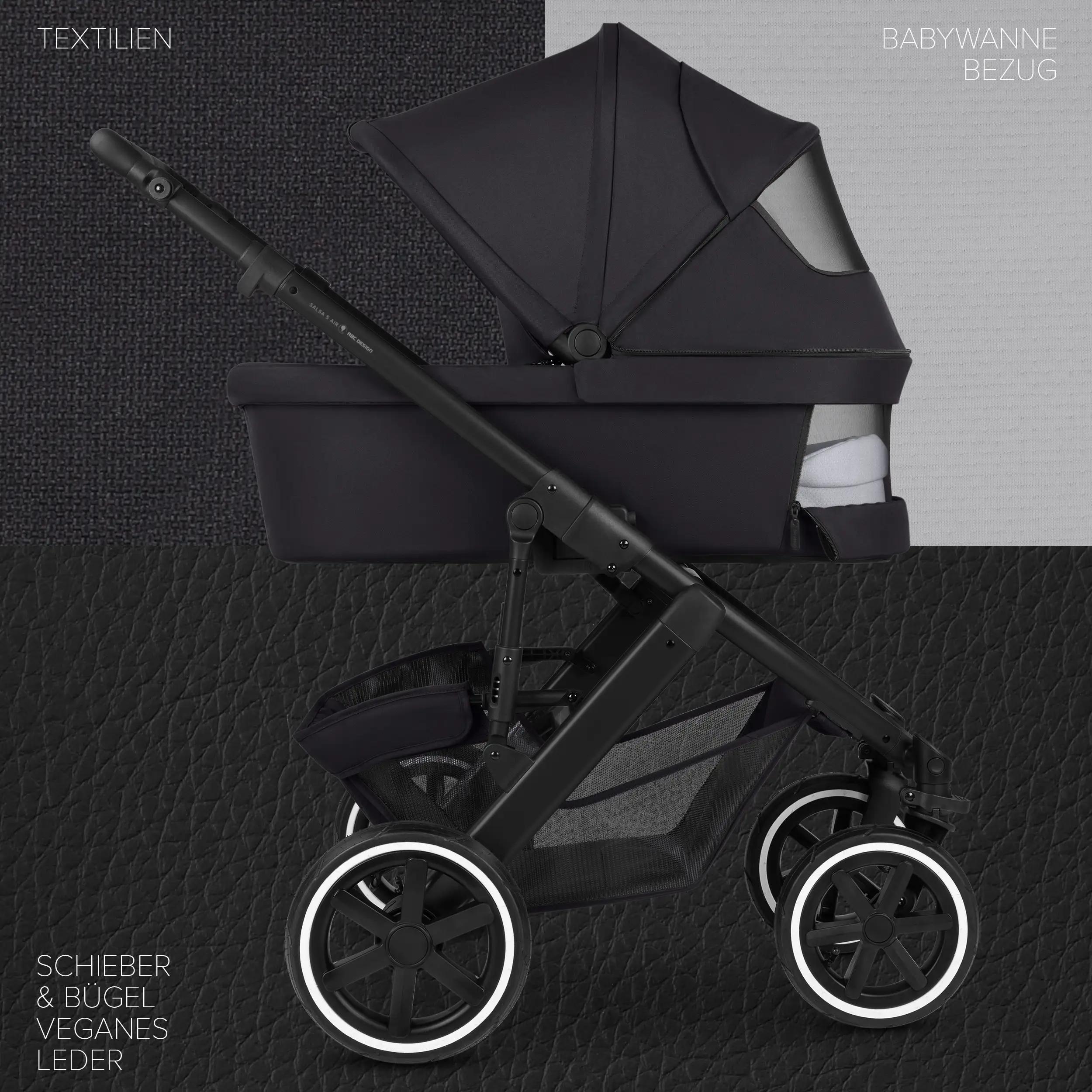 Cochecito 2en1 Salsa 5 Air - Coal