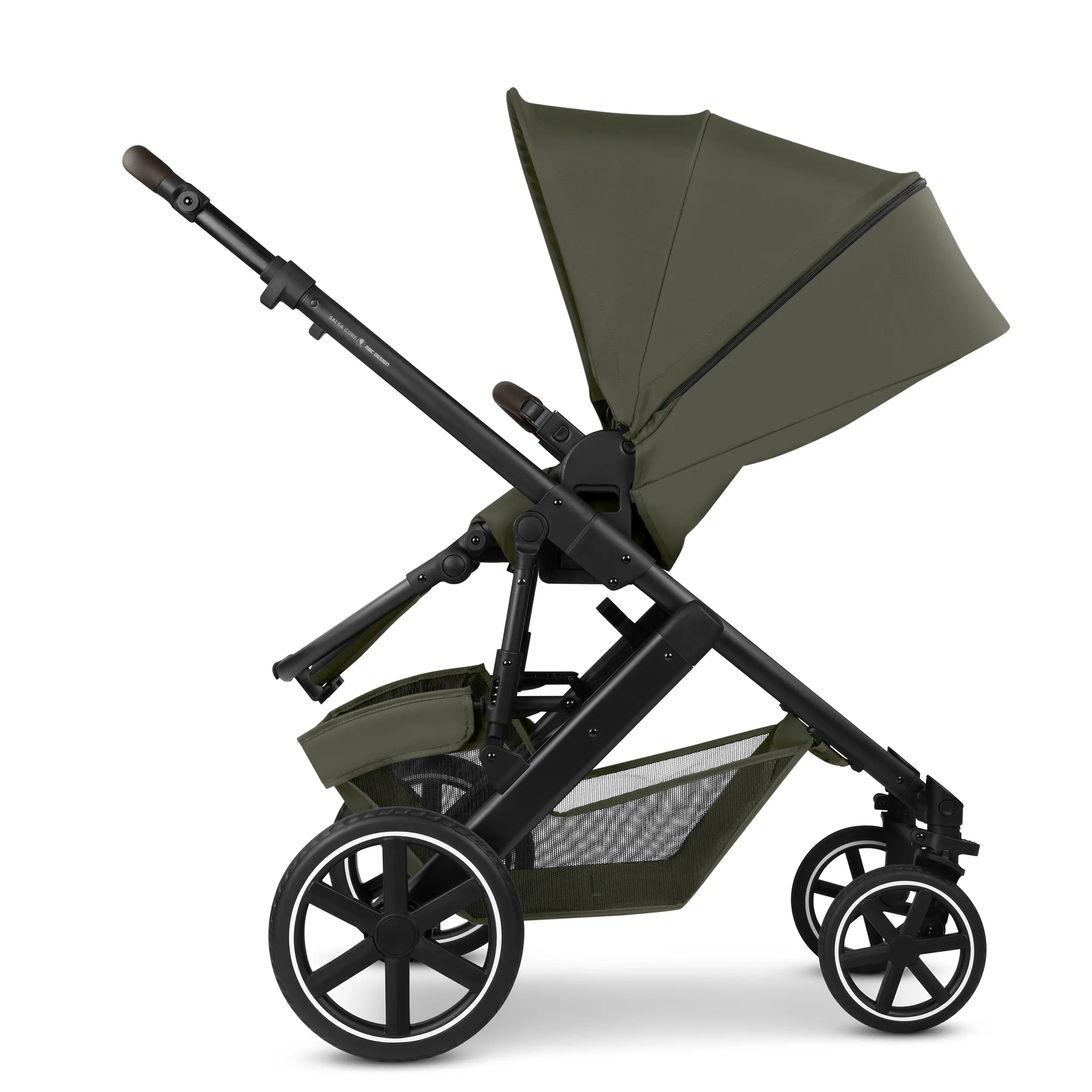 Set de cochecito 3en1 Salsa Core con silla de coche Calla con función de reclinación- Olive