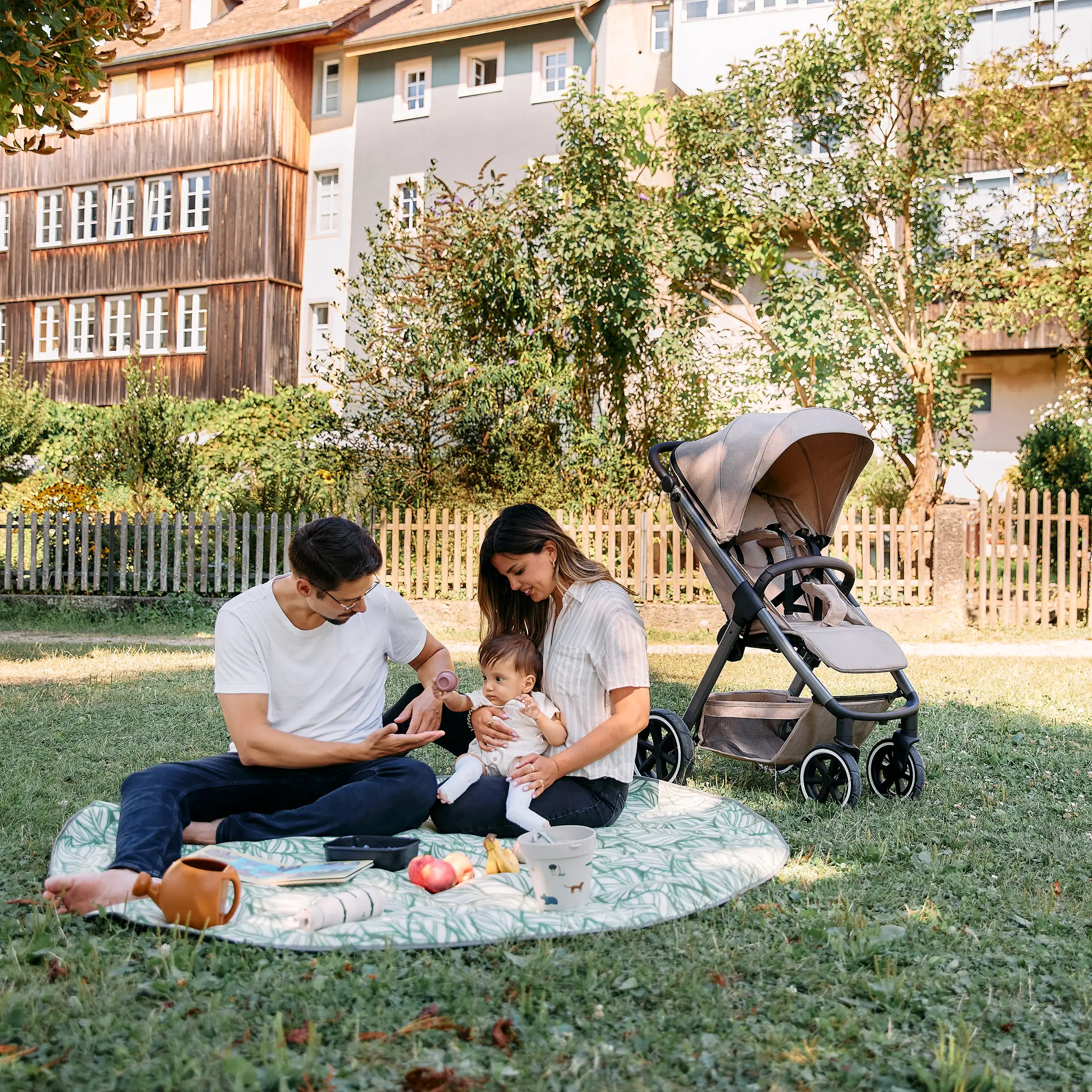 Silla de paseo  Avus 2 Air conrueda de aire - Camel