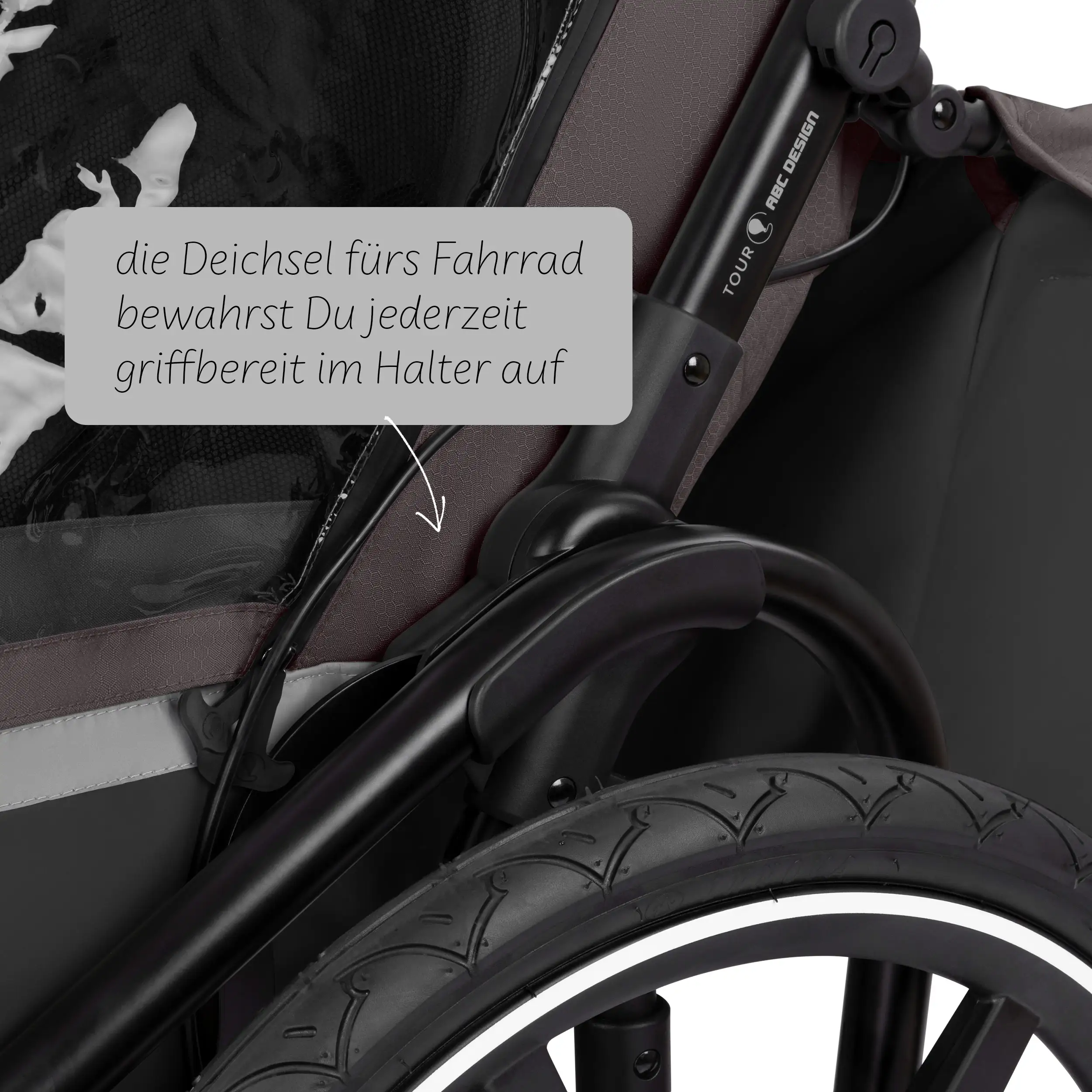 Remolque para bicicleta Tour 2 con 2 cómodos asientos y ruedas neumáticas - Falcon