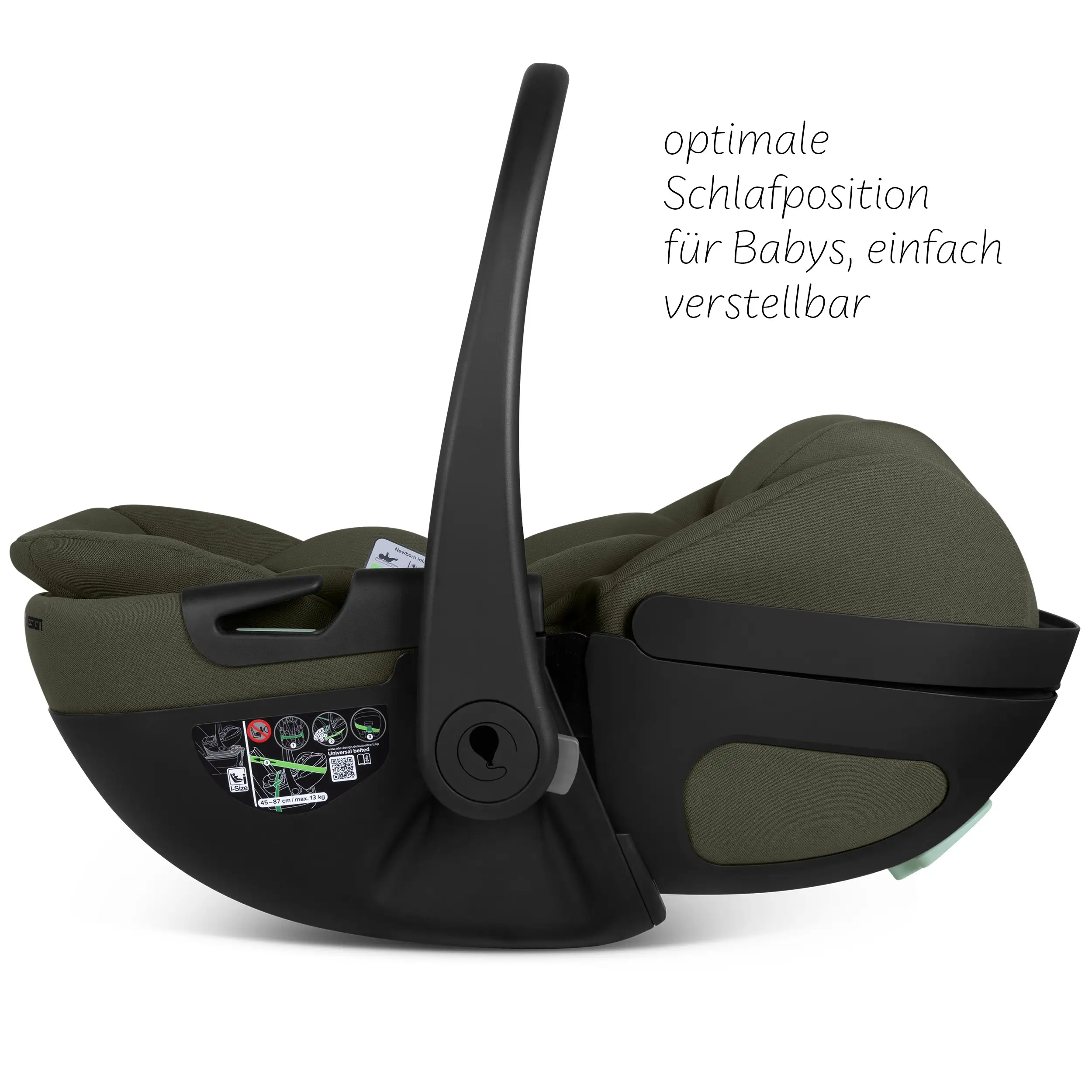 Silla de auto reclinable Calla i-Size - Olive