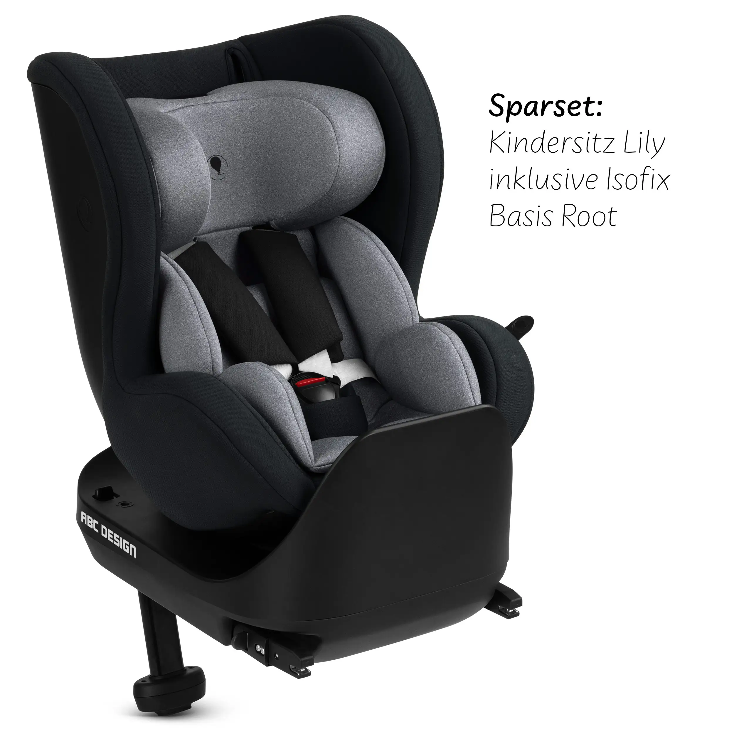Silla de auto Lily i-Size incl. base ISOFIX giratoria Root - Graphite