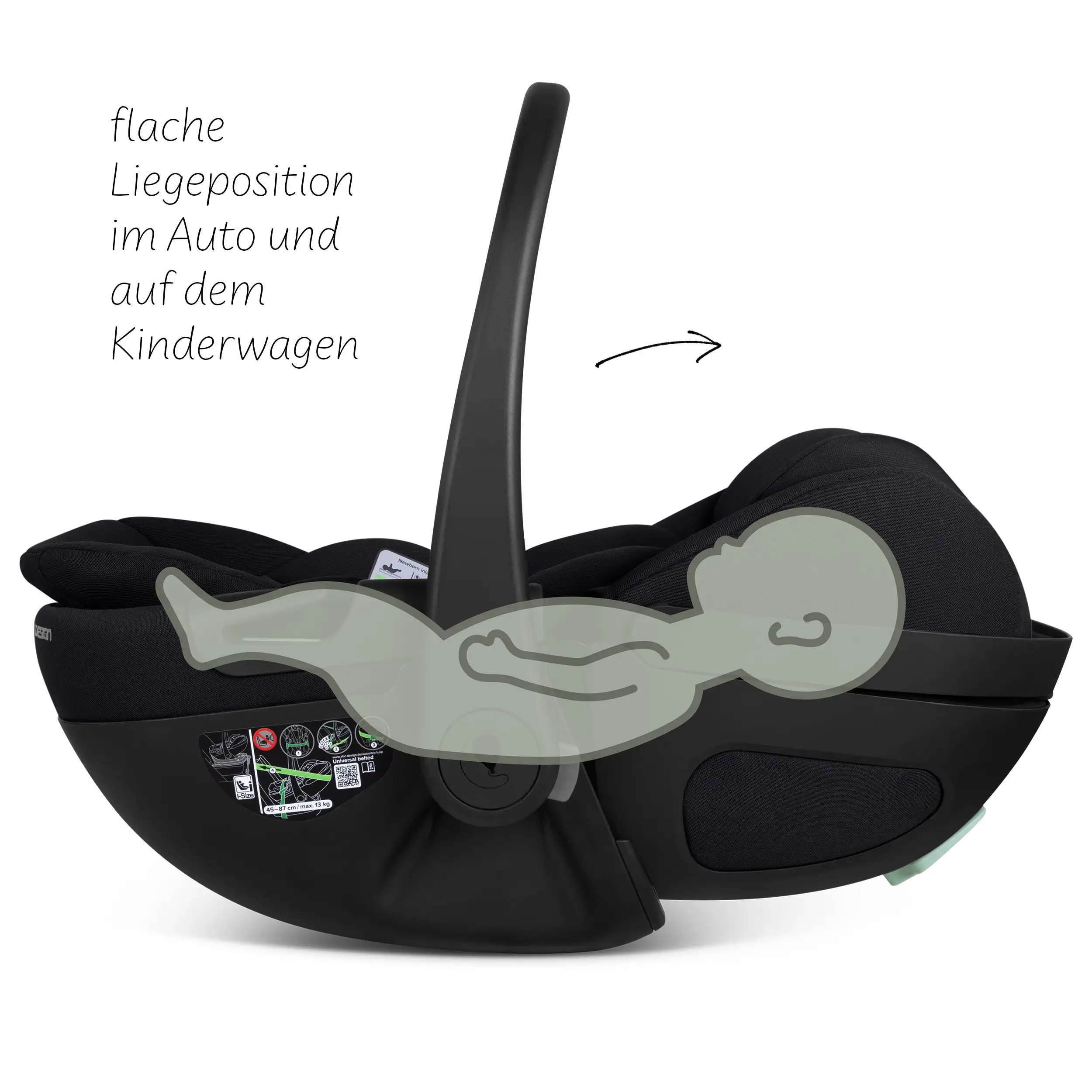 Silla de auto reclinable Calla i-Size - Ink