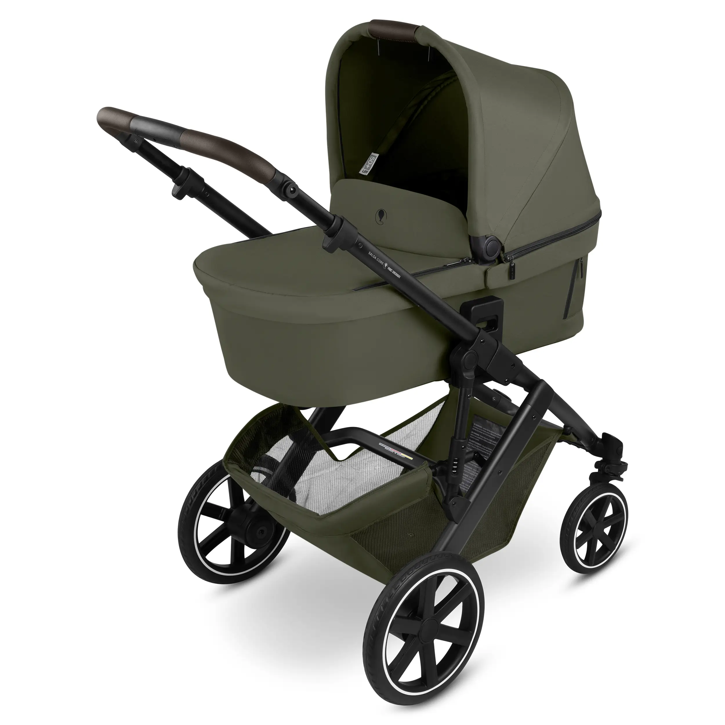 Set de cochecito 3en1 Salsa Core con silla de coche Calla con función de reclinación- Olive