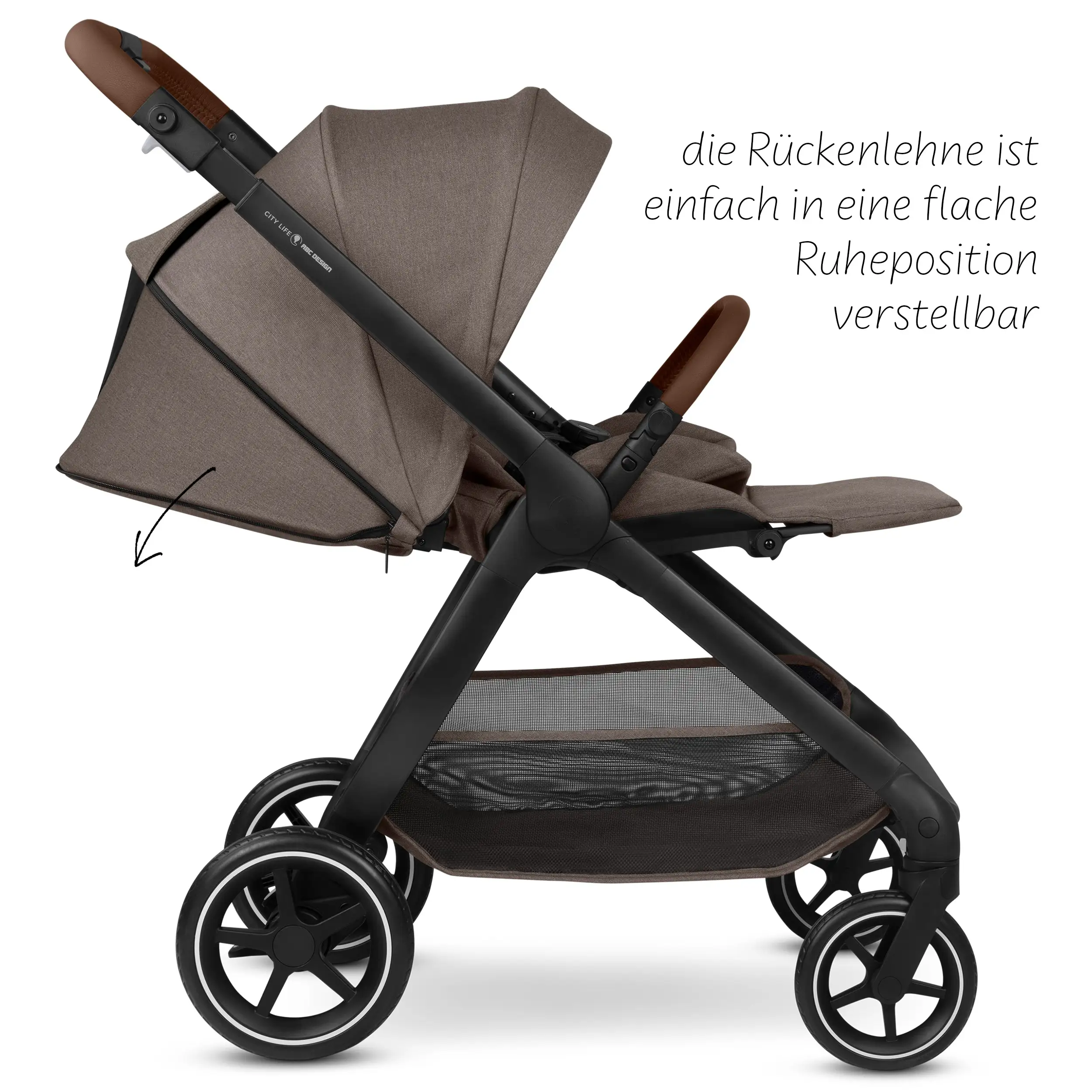 Set de cochecito 3en1 City Life con silla de auto Maxi-Cosi Pebble 360 Pro 2 - Nature