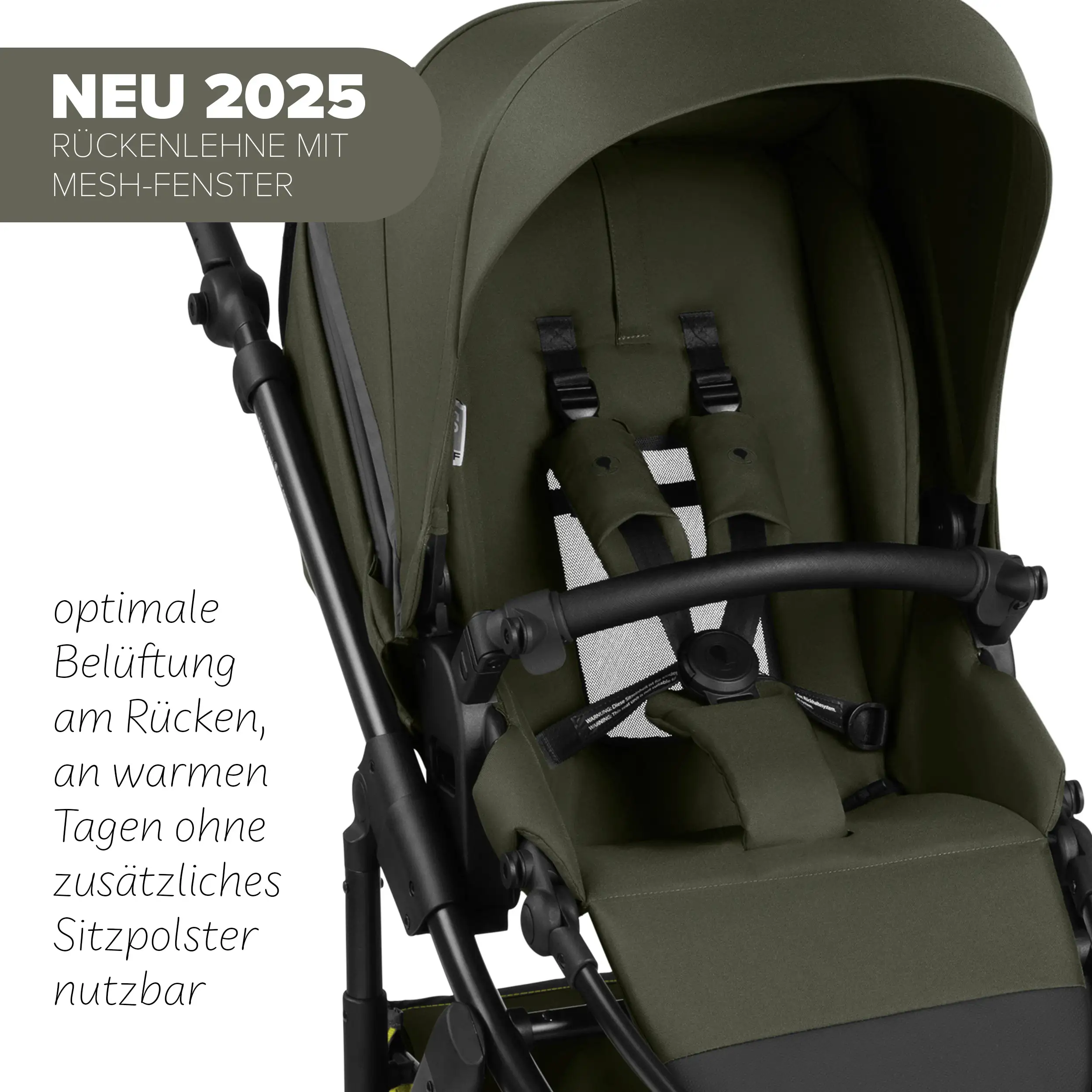 Set cochecito 3en1 Salsa 5 Run incl. Silla de Auto - Avocado