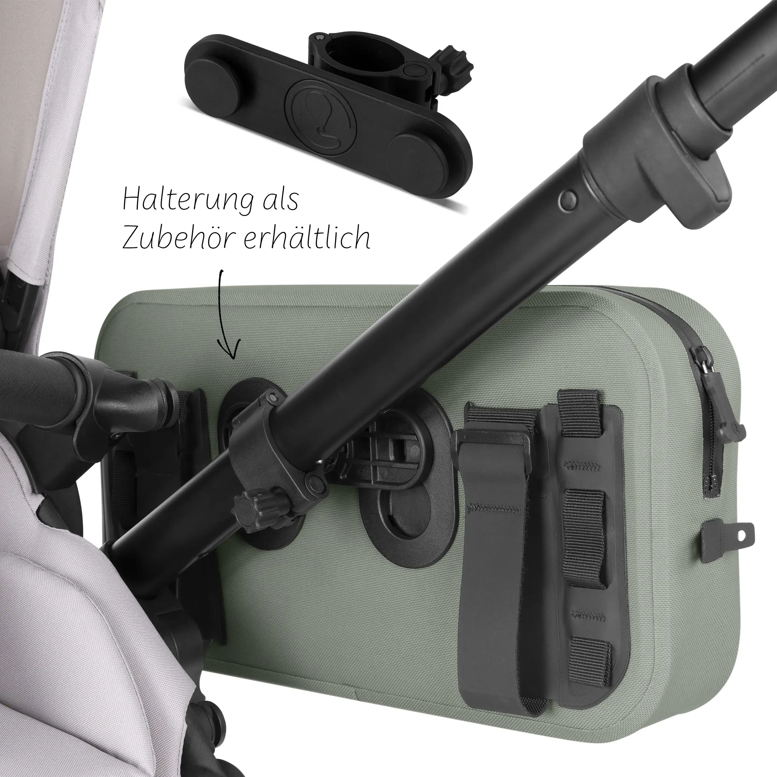 Bolsa de sillín Geneva 4,5L para cochecitos, bicicletas y uso diario - Pine