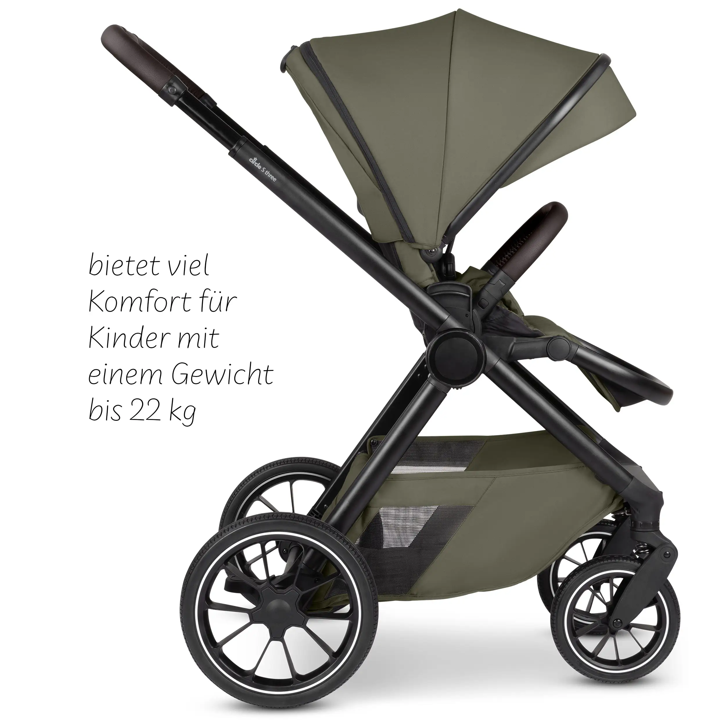 Cochecito 2en1 S Three - Wheat