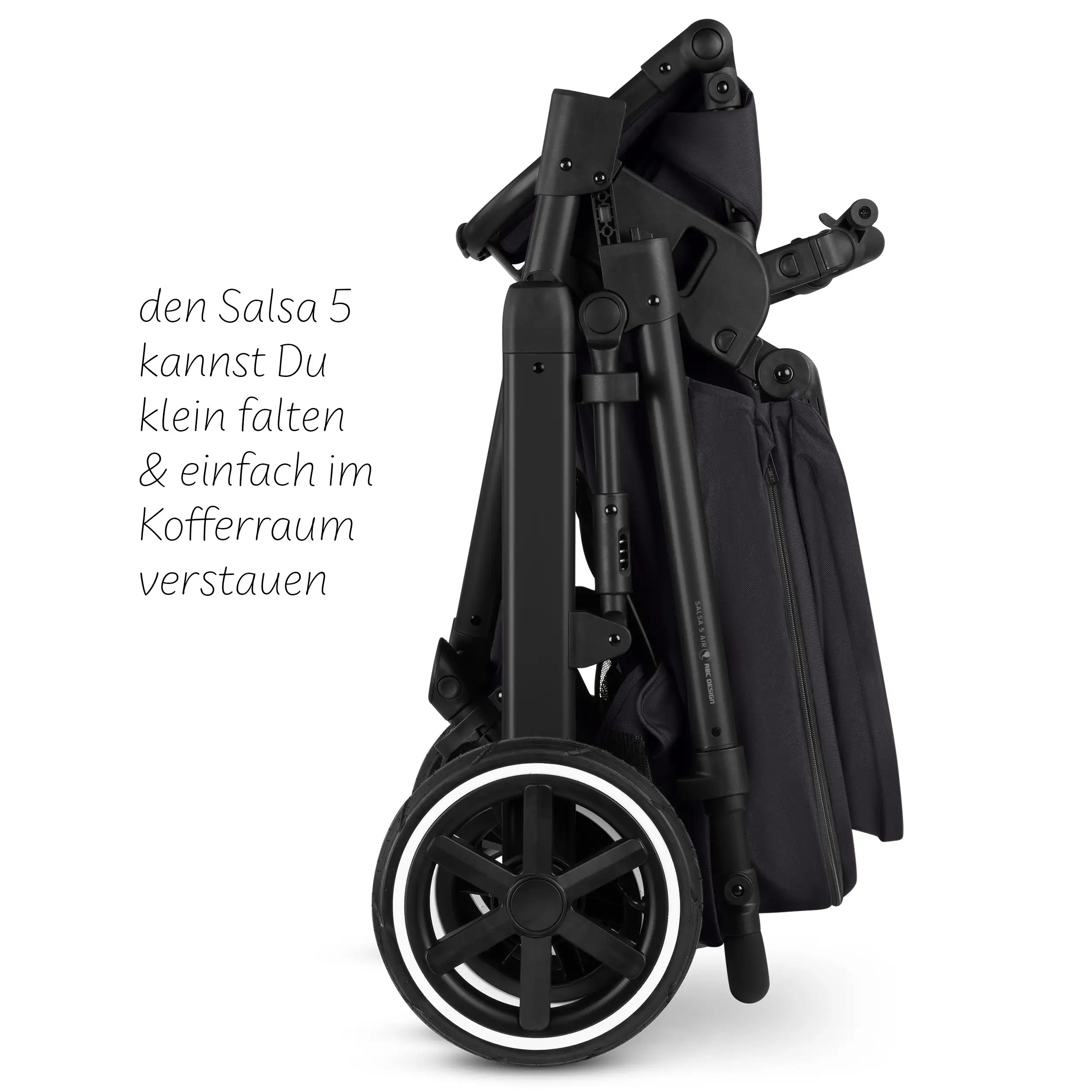 3in1-Kinderwagen-Set Salsa 5 Air inkl. Babyschale Calla mit Liegefunktion - Coal