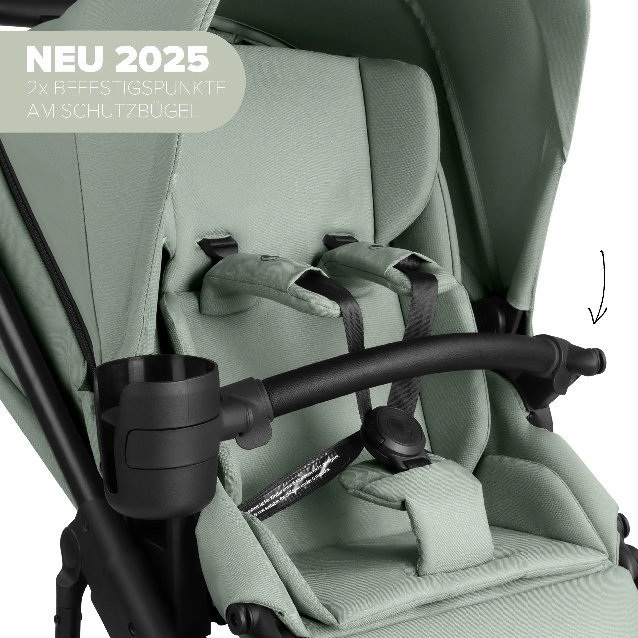 3in1-Kinderwagen-Set Salsa 5 Air inkl. Babyschale Calla mit Liegefunktion - Pine