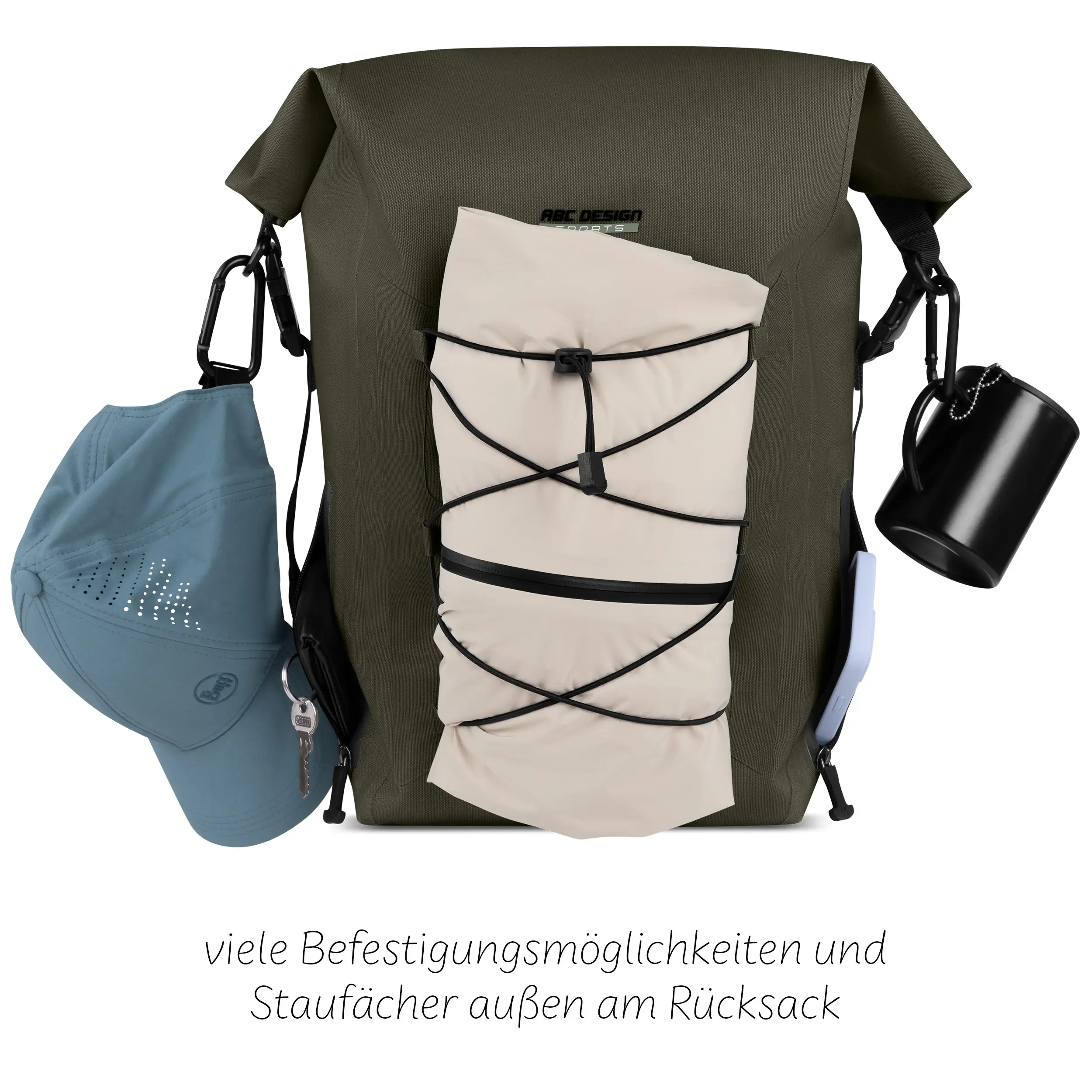 Mochila outdoor premium Lausanne 20L para ciudad y naturaleza - Avocado