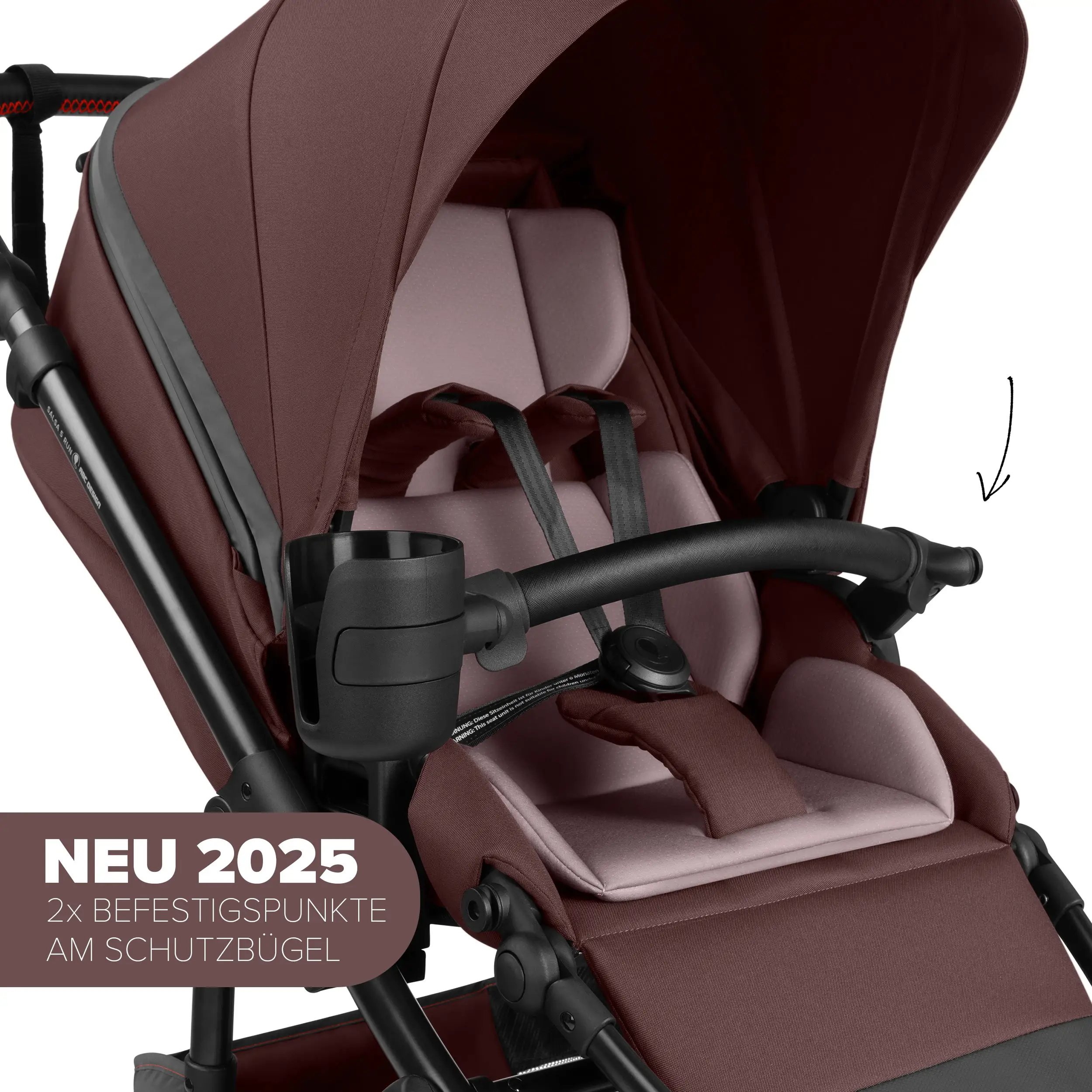 Set cochecito 3en1 Salsa 5 Run incl. Silla de Auto - Umbra