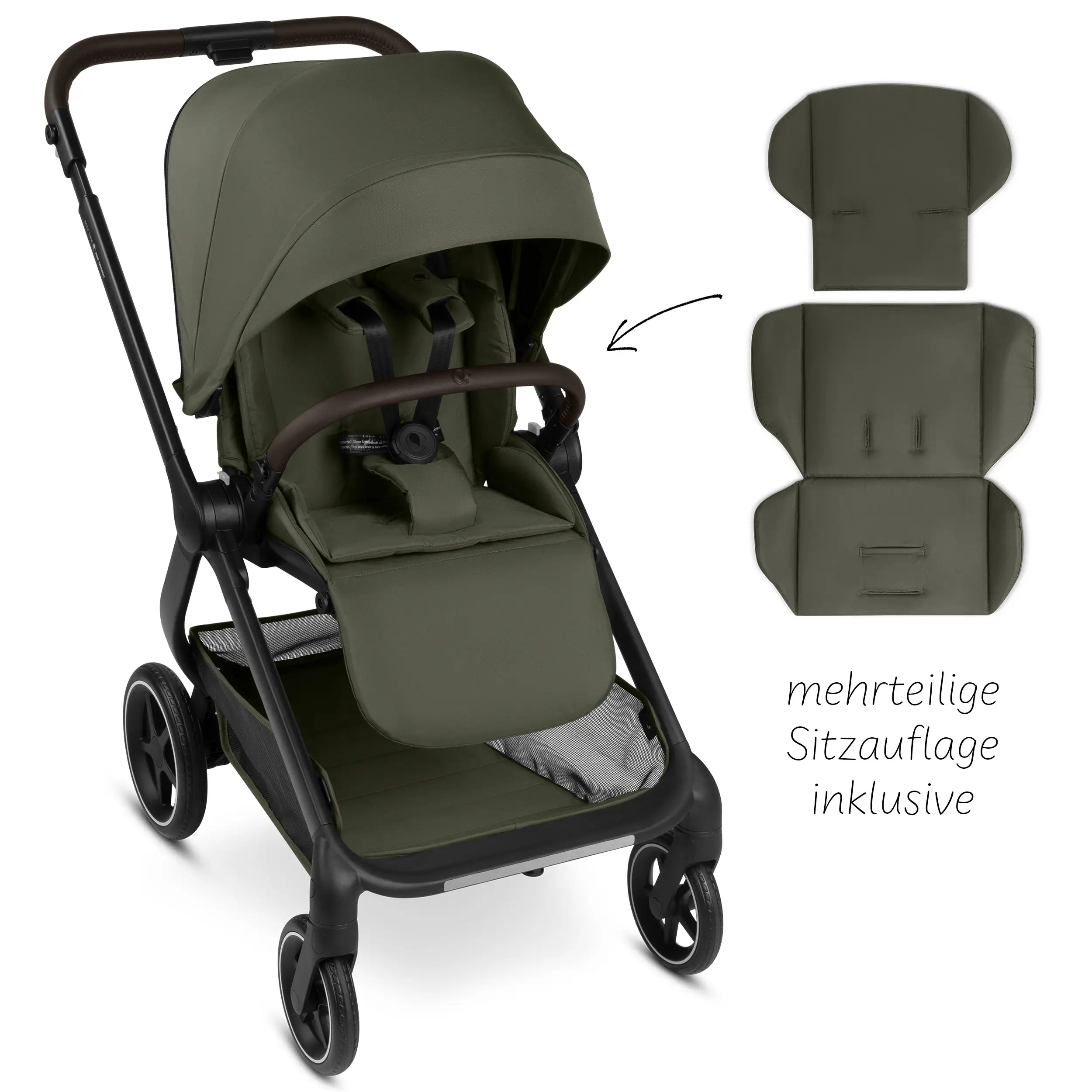 Set de cochecito 3en1 City Life con silla de auto Maxi-Cosi Pebble 360 Pro 2 - Avocado