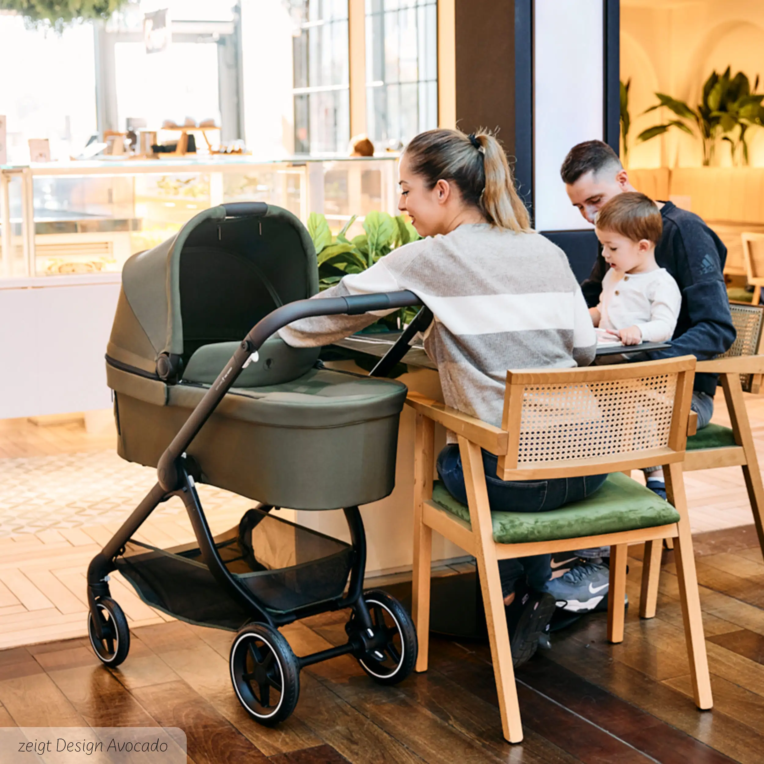 Set de cochecito 3en1 City Life con silla de auto Maxi-Cosi Pebble 360 Pro 2 - Nature