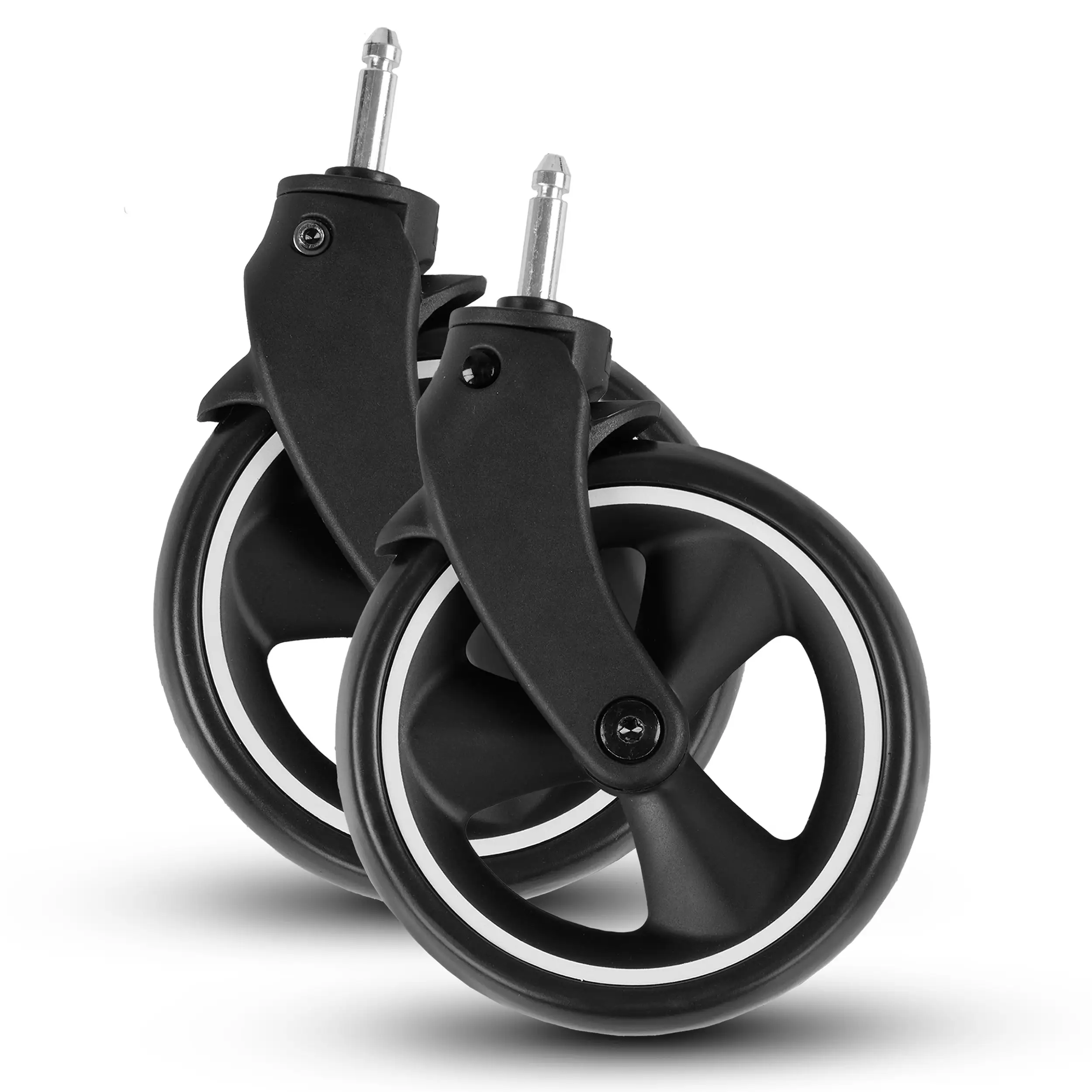 Juego de ruedas delanteras (2 piezas) para Ping 3 Travel / Ping Two - EVA Black / White Wall