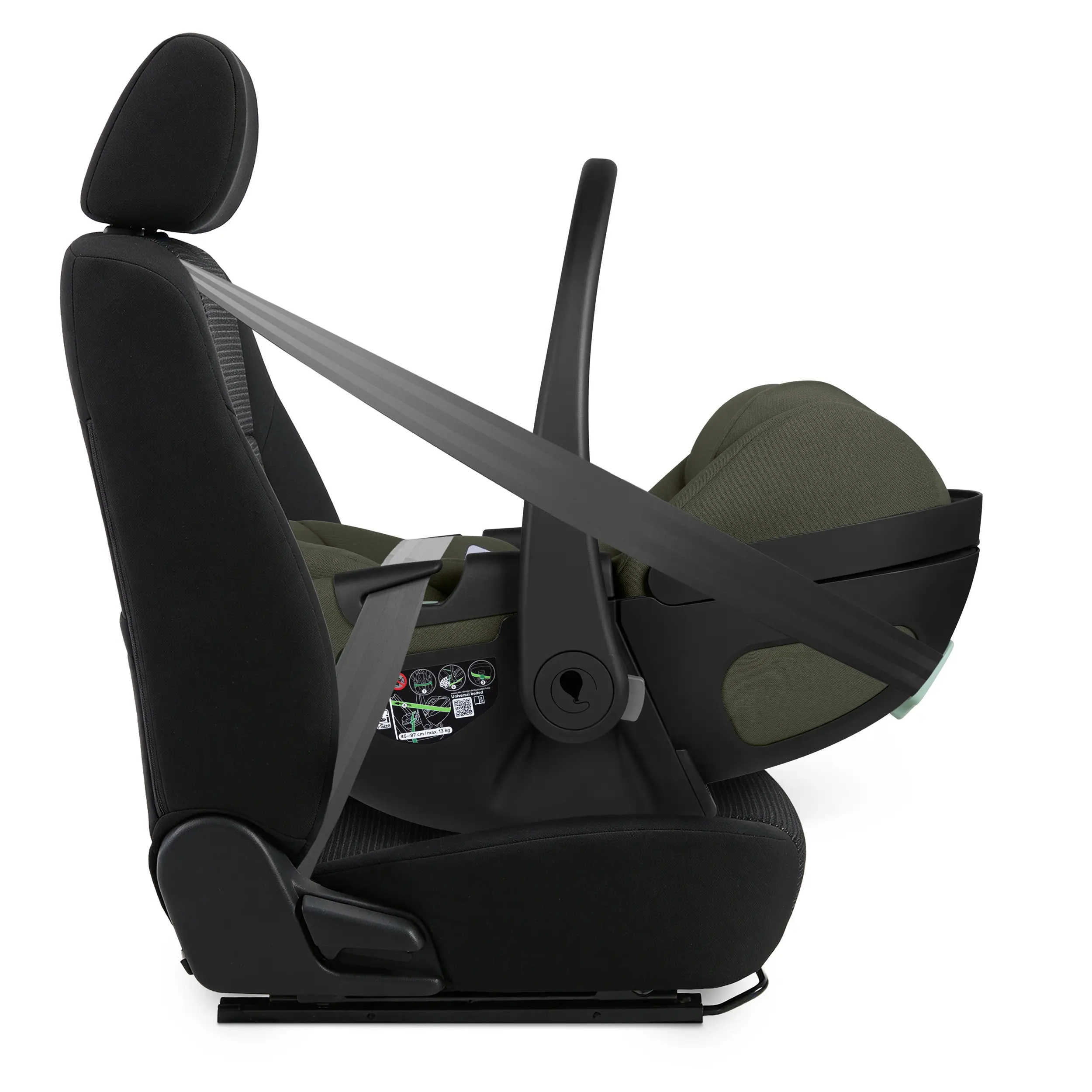 Silla de coche con función de reclinación Calla i-Size - Olive
