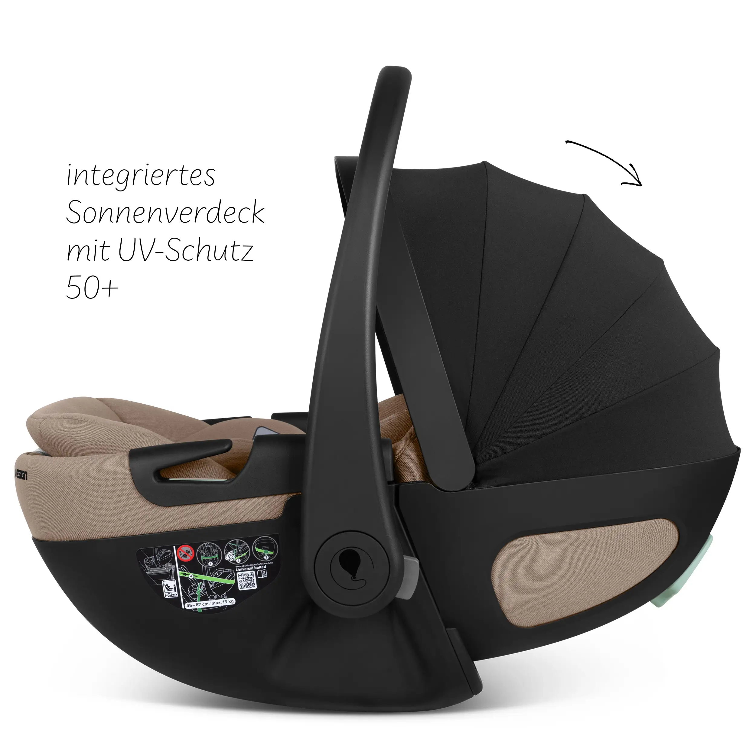 Silla de auto Calla i-Size reclinable incl. base ISOFIX giratoria Root