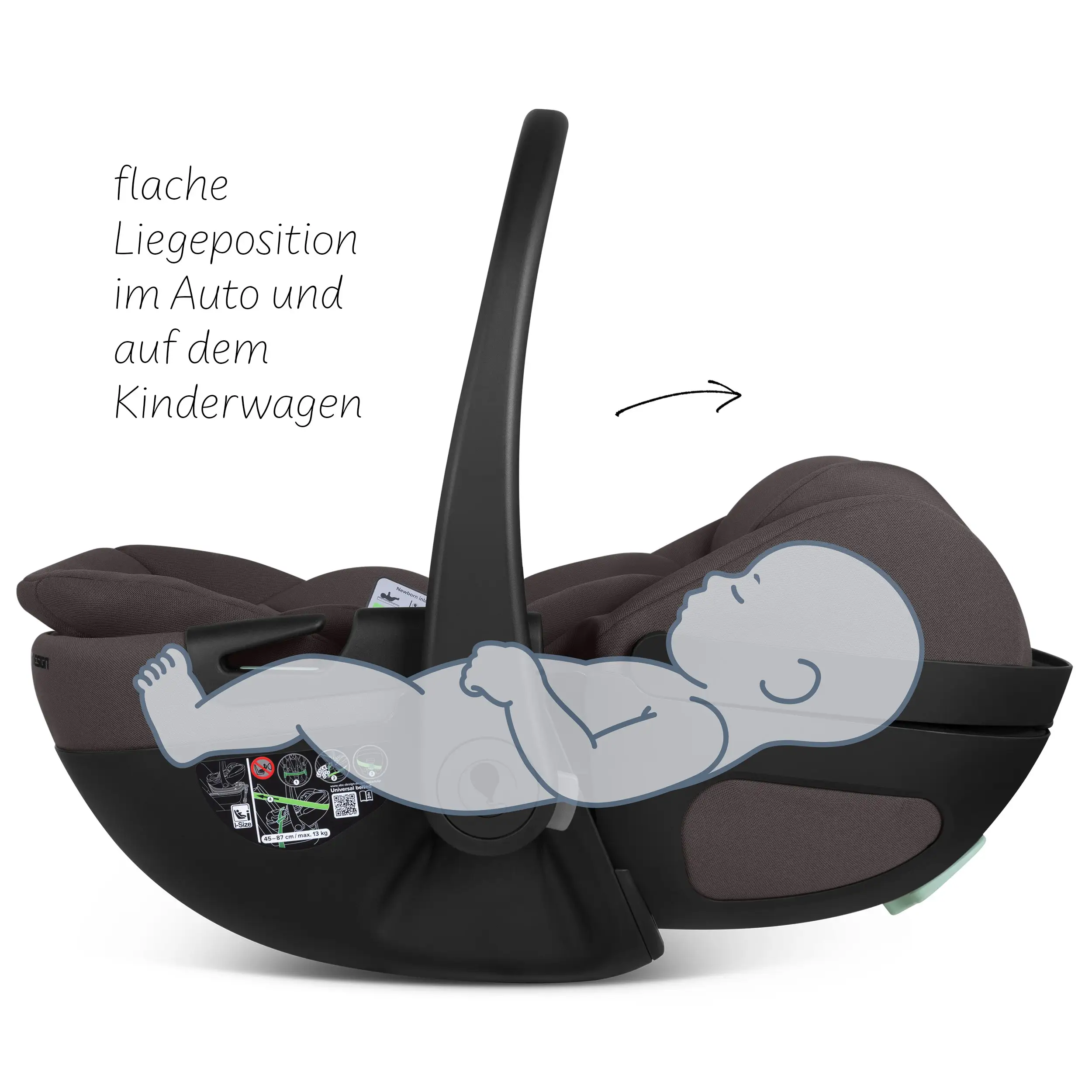 Silla de auto reclinable Calla i-Size - Falcon