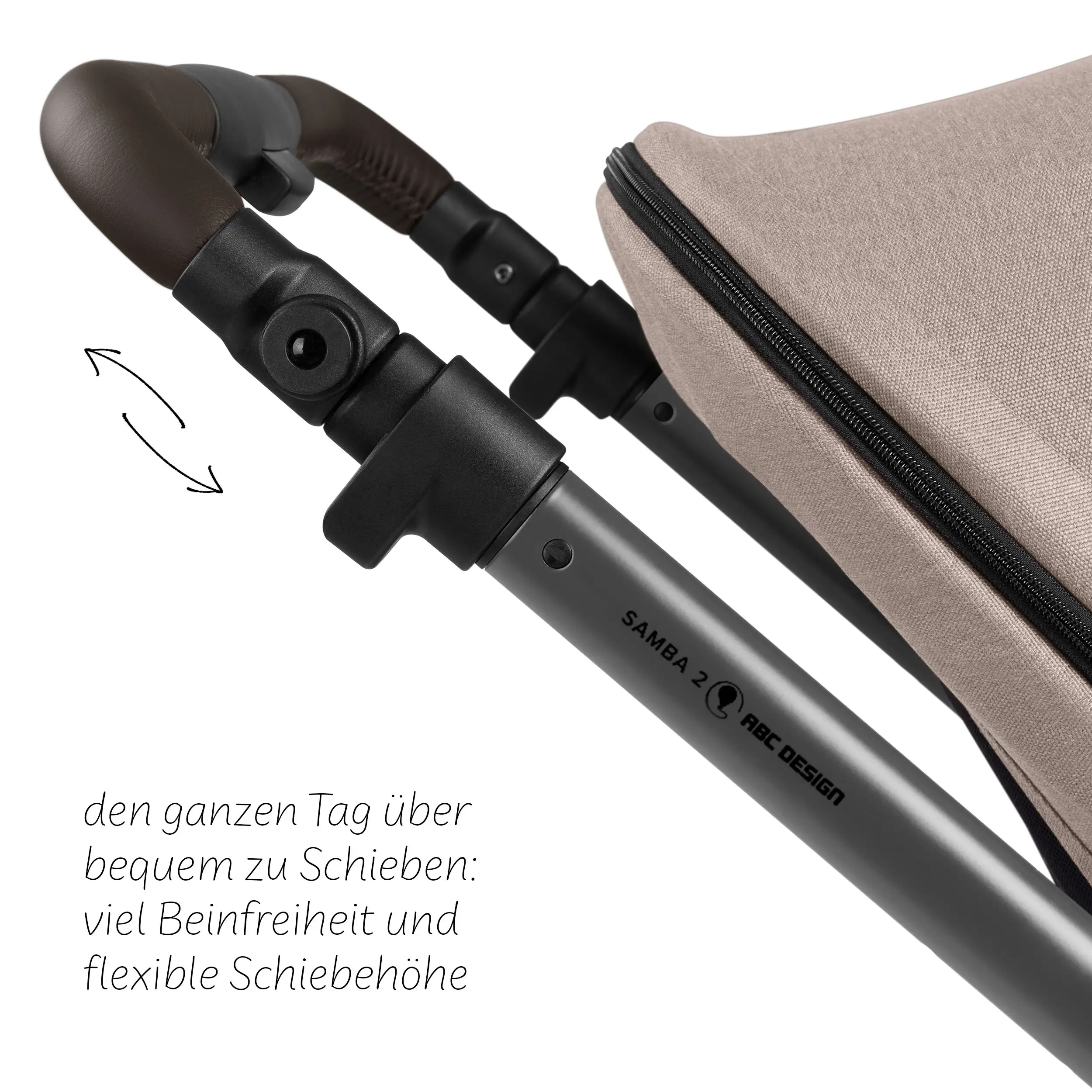 4in1-Kinderwagen-Set Samba 2 inkl. Babyschale Calla mit Liegefunktion - Camel